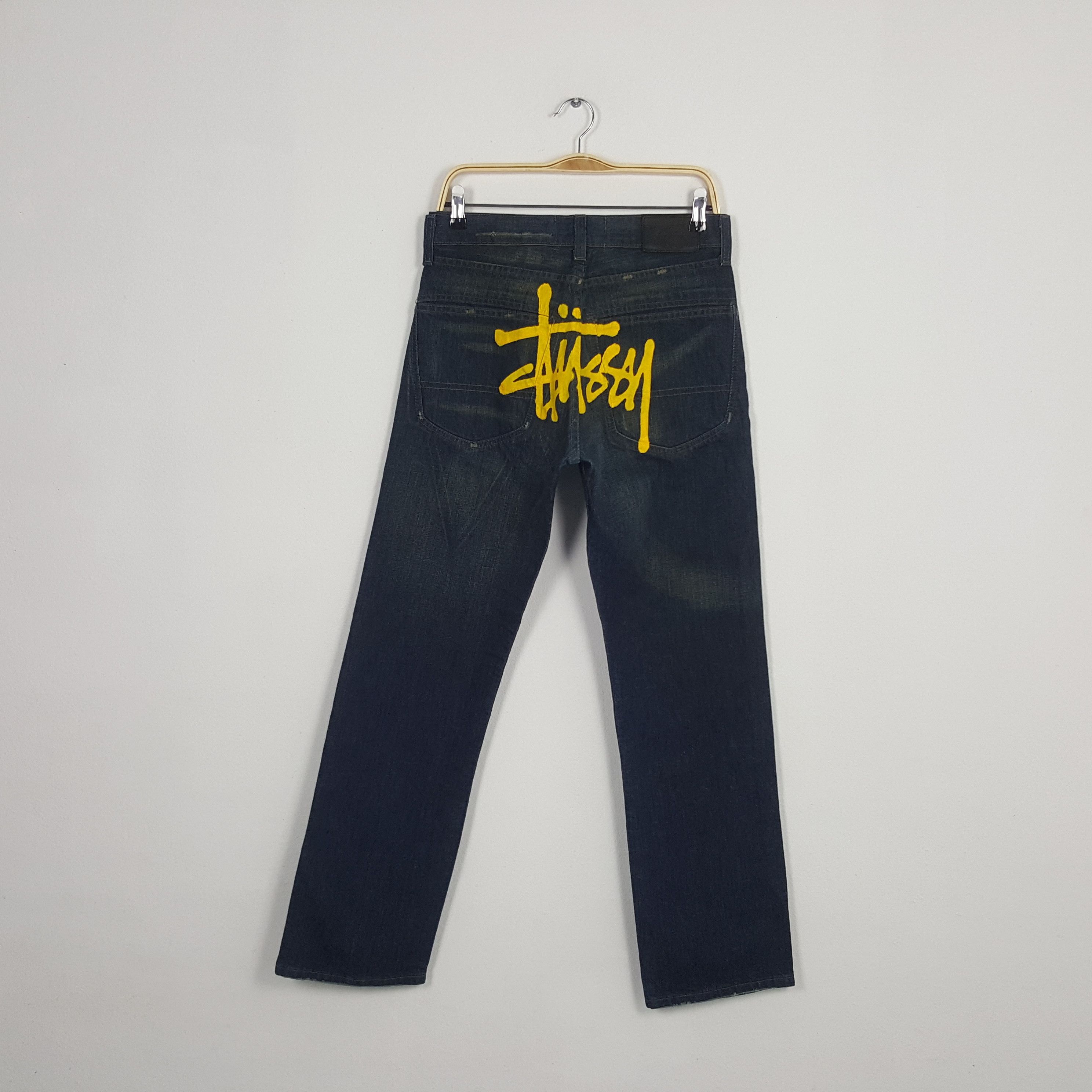 Stussy Vintage Stussy Custom Big Art Style Denim Jeans Size US 30 / EU 46 - 1 Thumbnail
