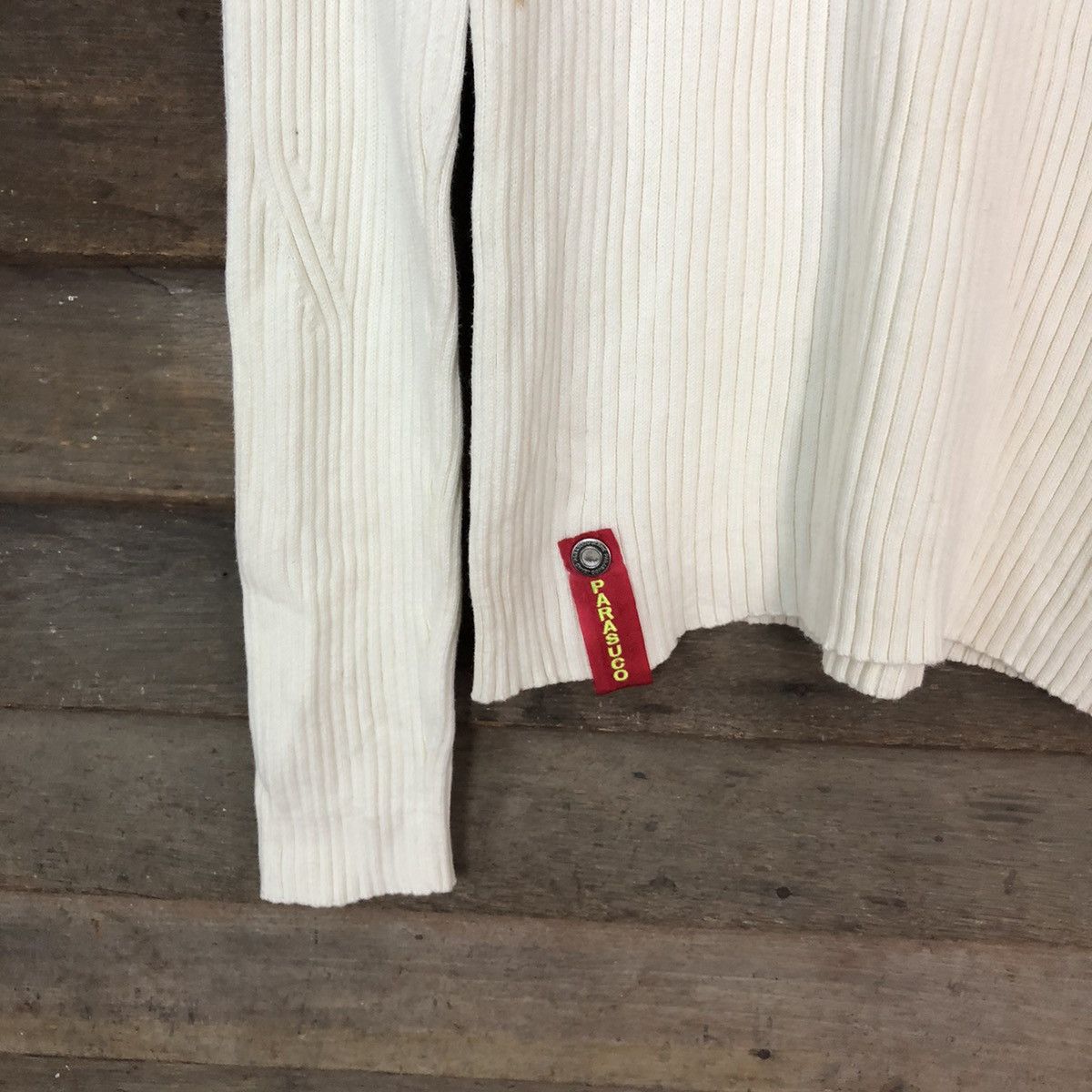 Parasuco Parasuco White stripe japan Knitwear #5021 Size L / US 10 / IT 46 - 4 Thumbnail