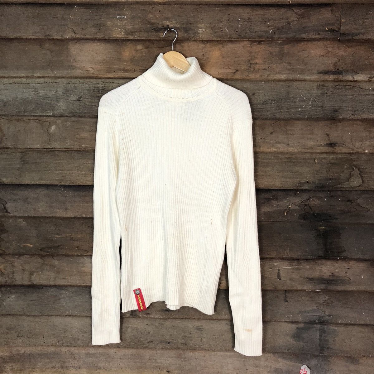 Parasuco Parasuco White stripe japan Knitwear #5021 Size L / US 10 / IT 46 - 1 Thumbnail