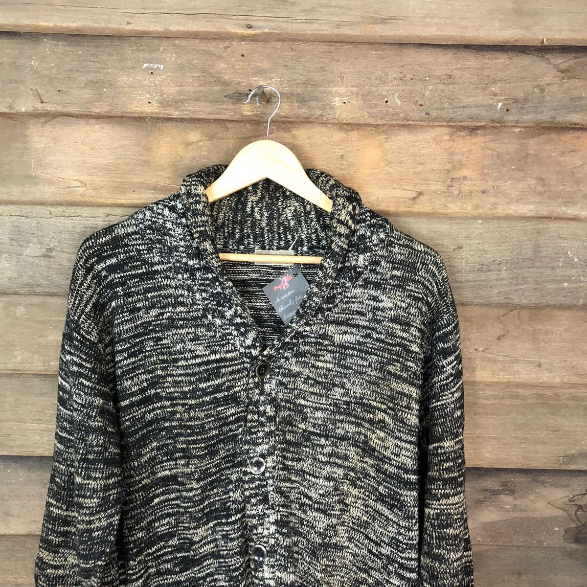 Vintage Lovis Chavlono Grey Knitwear cardigan #5020 Size L / US 10 / IT 46 - 2 Thumbnail