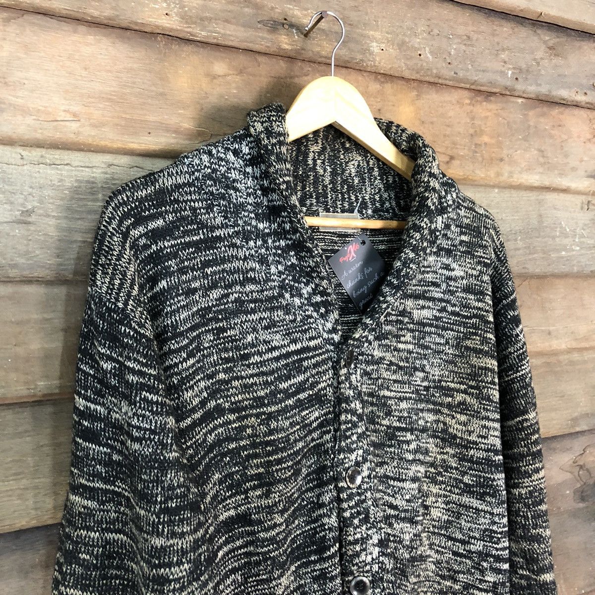 Vintage Lovis Chavlono Grey Knitwear cardigan #5020 Size L / US 10 / IT 46 - 6 Thumbnail
