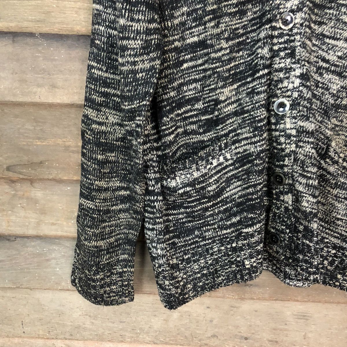Vintage Lovis Chavlono Grey Knitwear cardigan #5020 Size L / US 10 / IT 46 - 4 Thumbnail