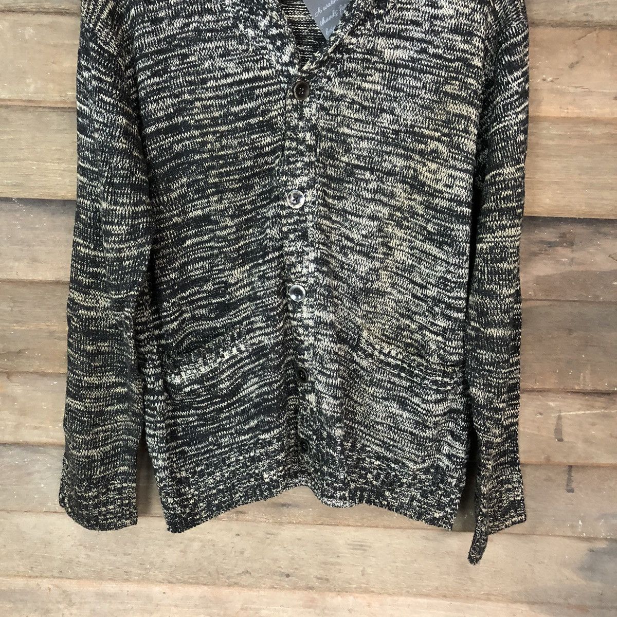 Vintage Lovis Chavlono Grey Knitwear cardigan #5020 Size L / US 10 / IT 46 - 3 Thumbnail