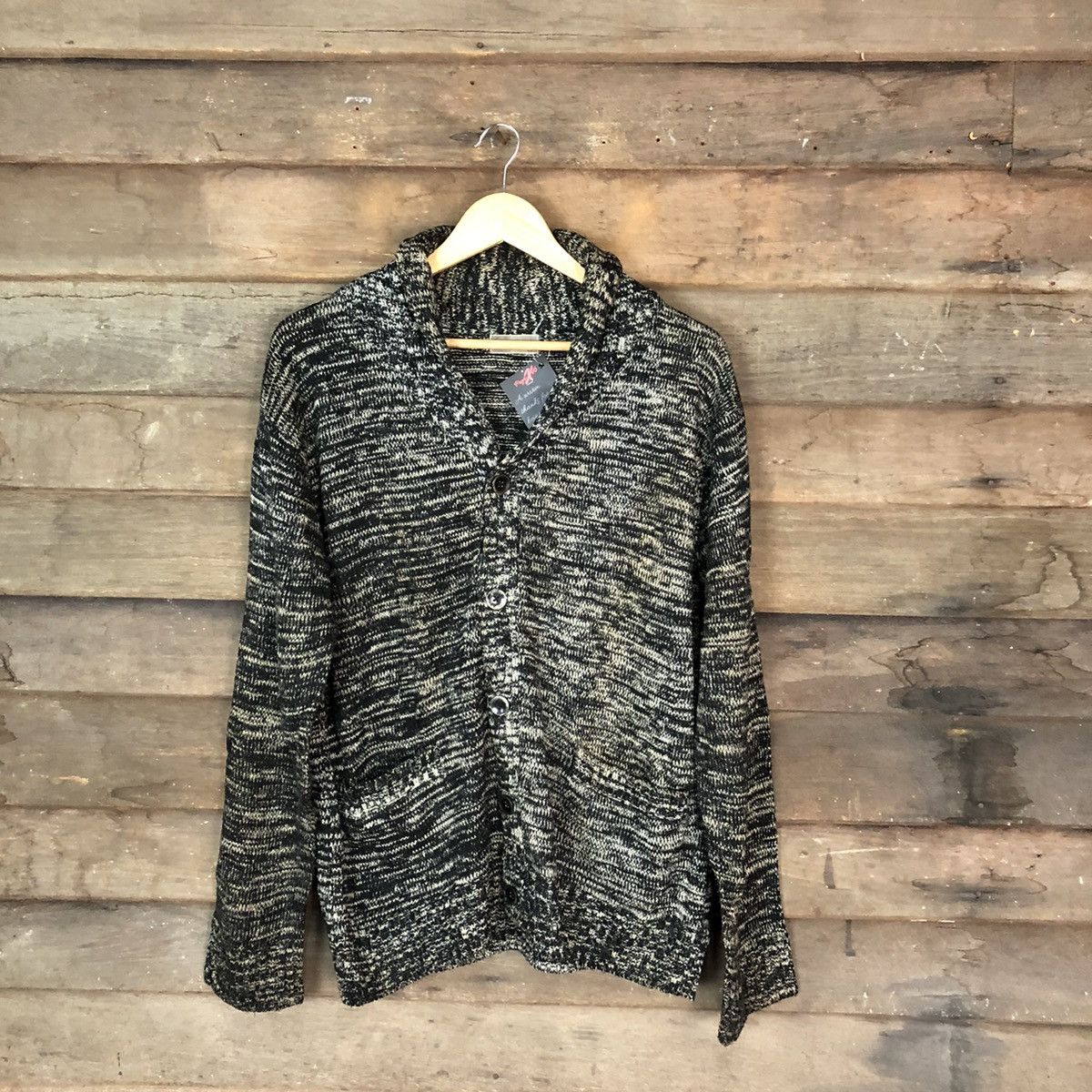 Vintage Lovis Chavlono Grey Knitwear cardigan #5020 Size L / US 10 / IT 46 - 1 Thumbnail