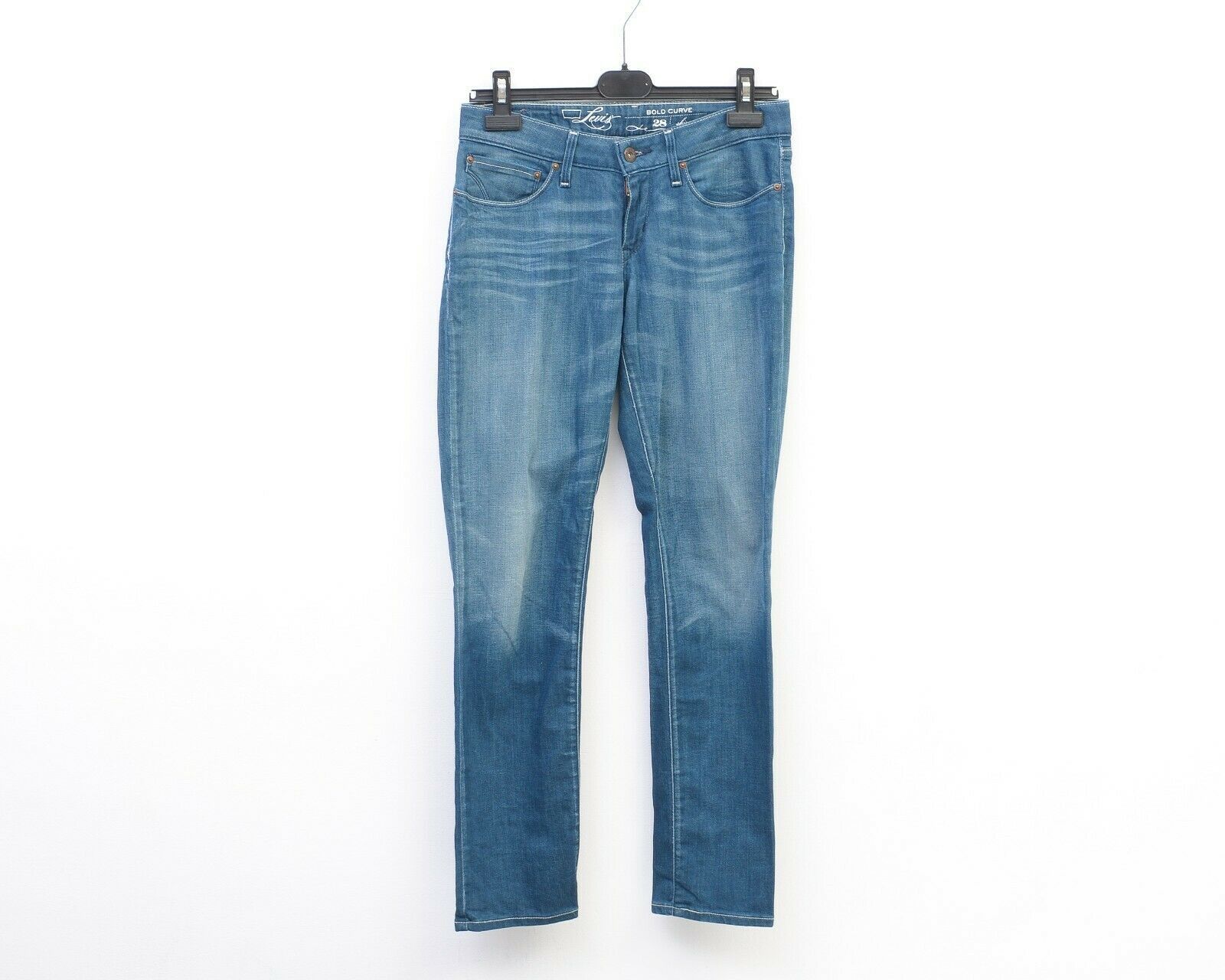 Levi's Bold Curve Skinny W28 L30 Jeans Trousers Pants Low Rise Size 28" / US 6 / IT 42 - 1 Thumbnail
