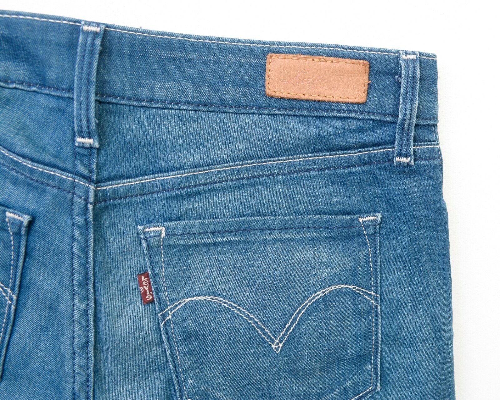 Levi's Bold Curve Skinny W28 L30 Jeans Trousers Pants Low Rise Size 28" / US 6 / IT 42 - 5 Thumbnail