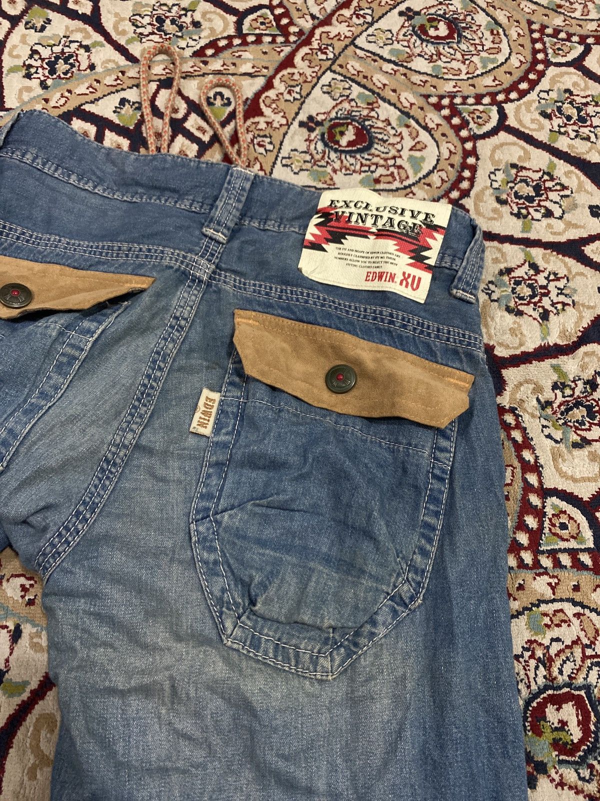 Edwin × Japanese Brand Rusty XV Edwin Exclusive Vintage Distressed Denim Pants Size US 32 / EU 48 - 7 Thumbnail