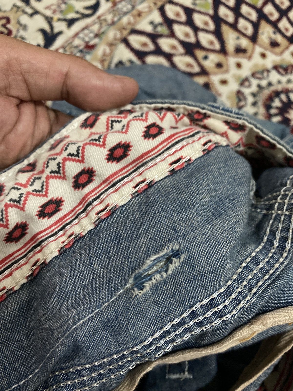 Edwin × Japanese Brand Rusty XV Edwin Exclusive Vintage Distressed Denim Pants Size US 32 / EU 48 - 13 Thumbnail
