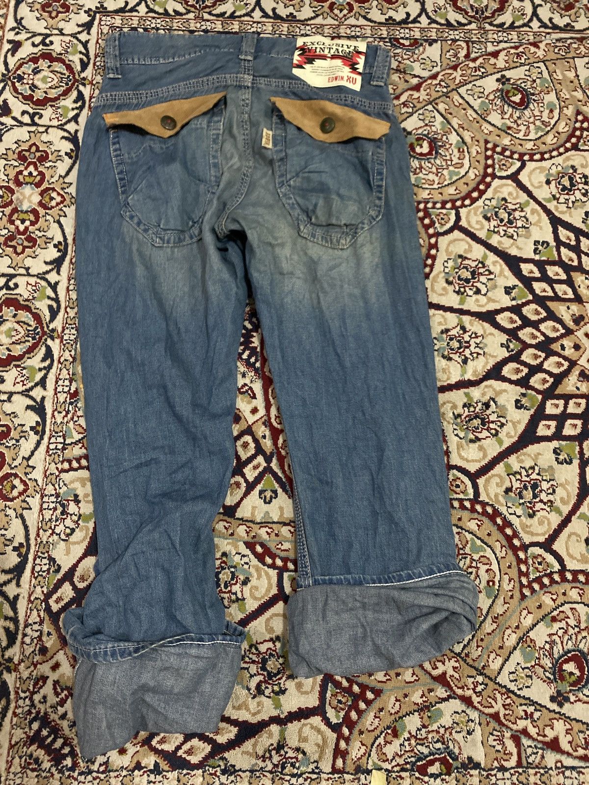 Edwin × Japanese Brand Rusty XV Edwin Exclusive Vintage Distressed Denim Pants Size US 32 / EU 48 - 6 Thumbnail