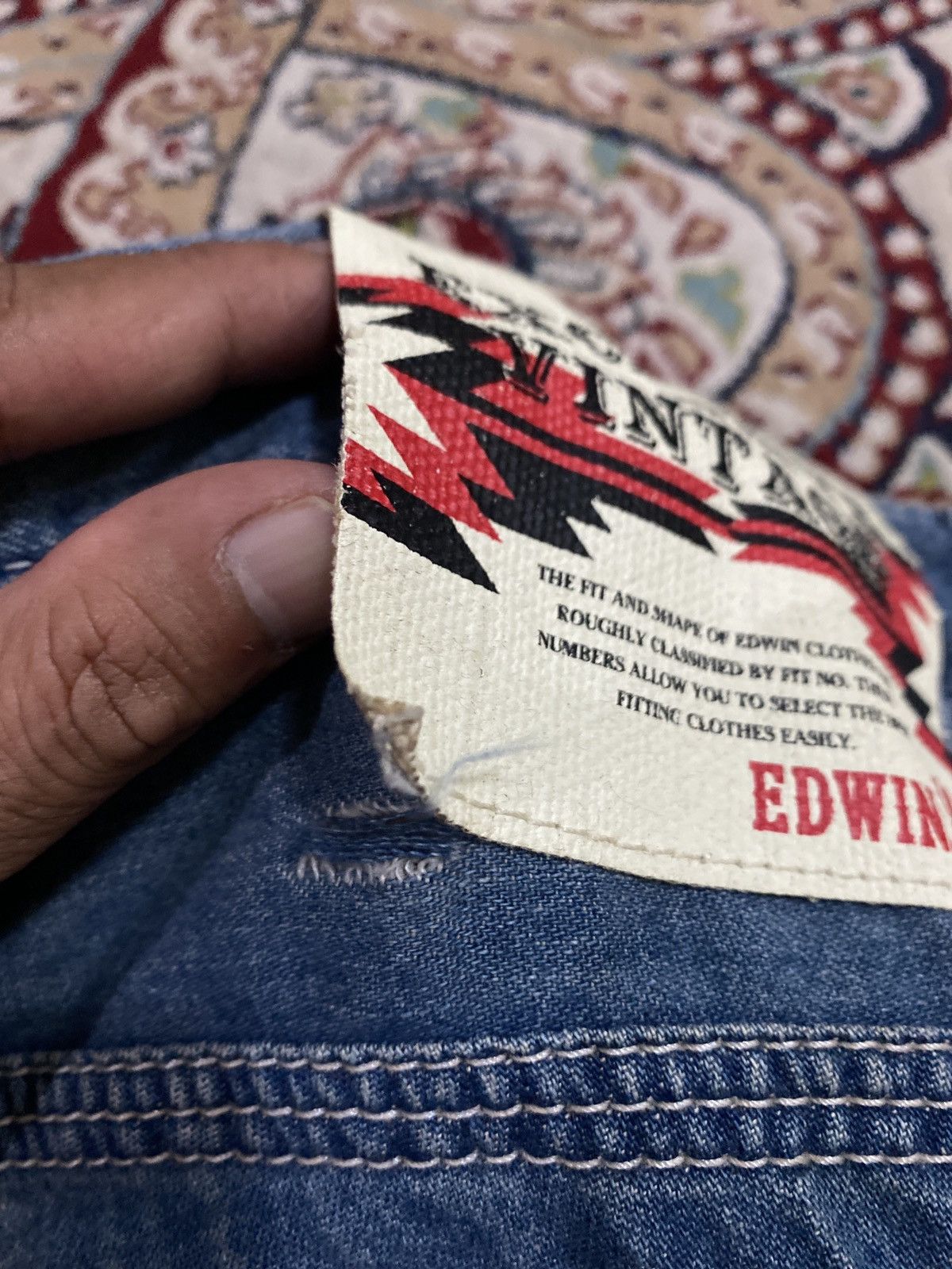 Edwin × Japanese Brand Rusty XV Edwin Exclusive Vintage Distressed Denim Pants Size US 32 / EU 48 - 9 Thumbnail