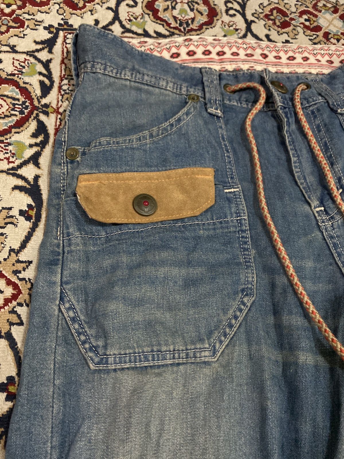 Edwin × Japanese Brand Rusty XV Edwin Exclusive Vintage Distressed Denim Pants Size US 32 / EU 48 - 2 Thumbnail