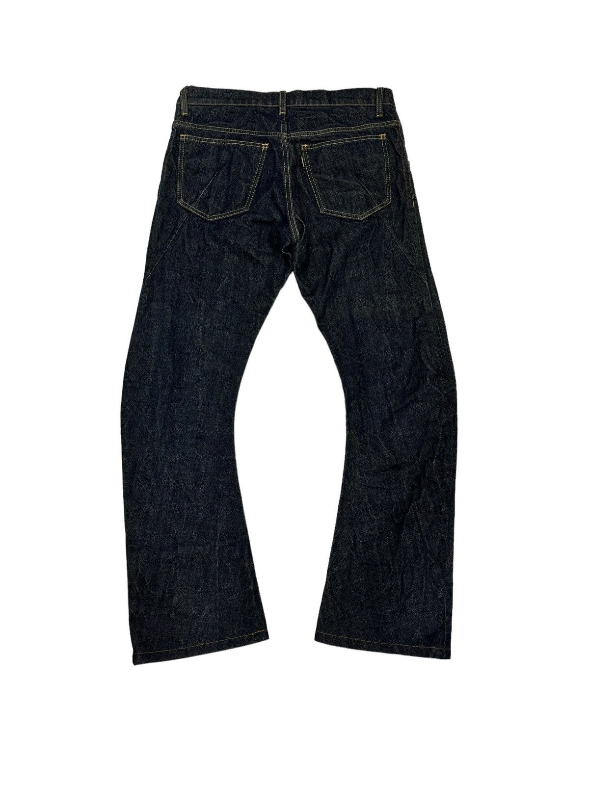 Attachment × Kazuyuki Kumagai Attachment Iconic ATTACHMENT Low Waist Curved Flare Jeans Size US 32 / EU 48 - 1 Thumbnail