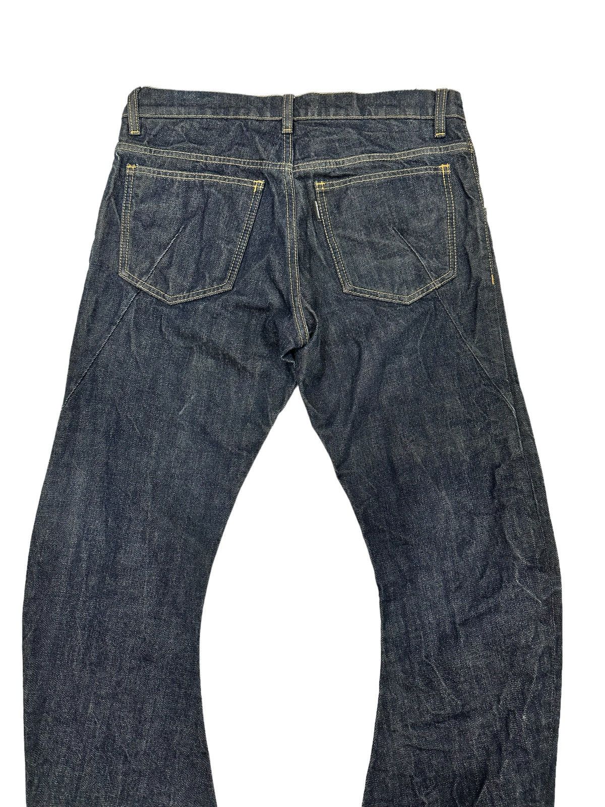 Attachment × Kazuyuki Kumagai Attachment Iconic ATTACHMENT Low Waist Curved Flare Jeans Size US 32 / EU 48 - 2 Thumbnail