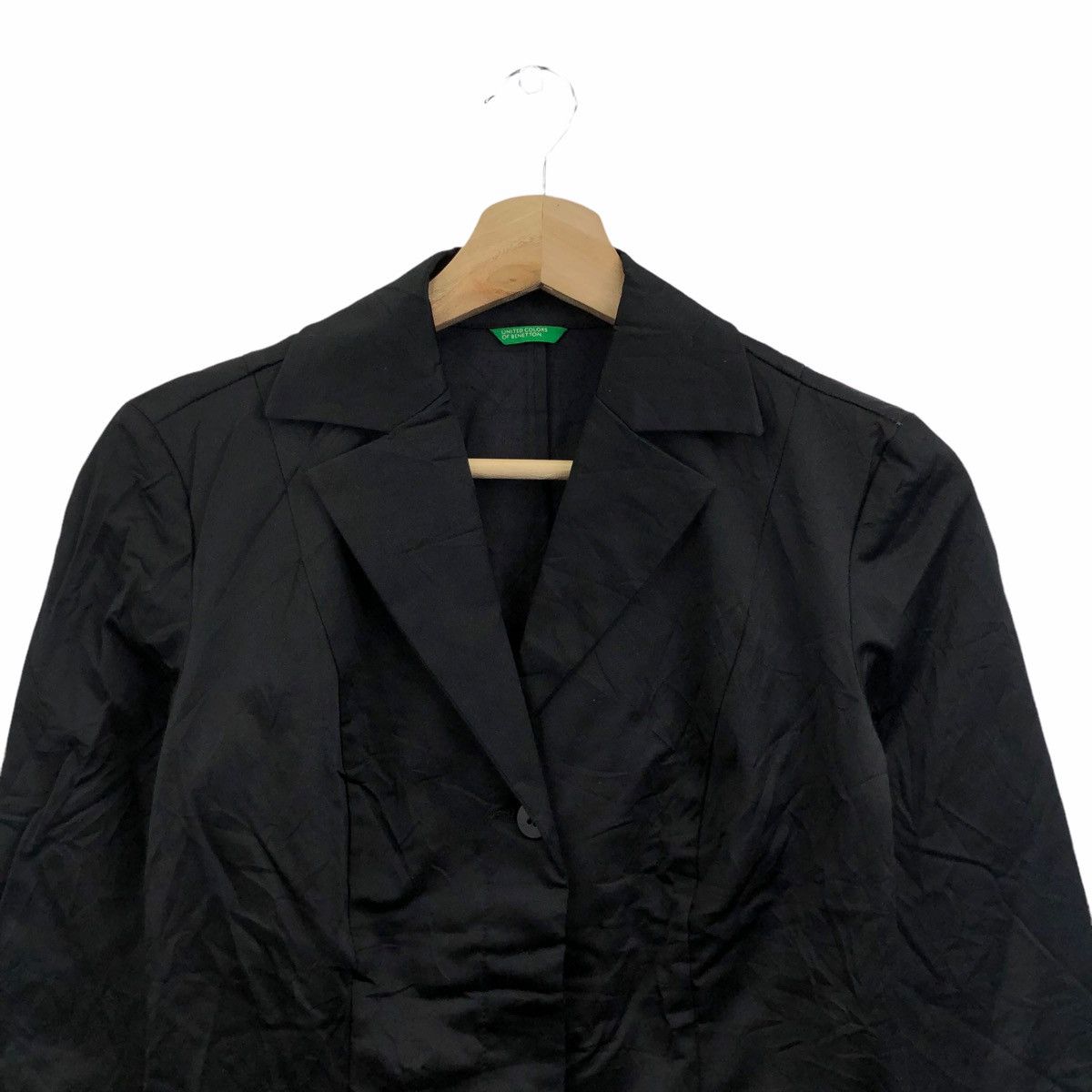 Vintage UNITED COLORS BENETTON Italy 1 Button Coat Blazer