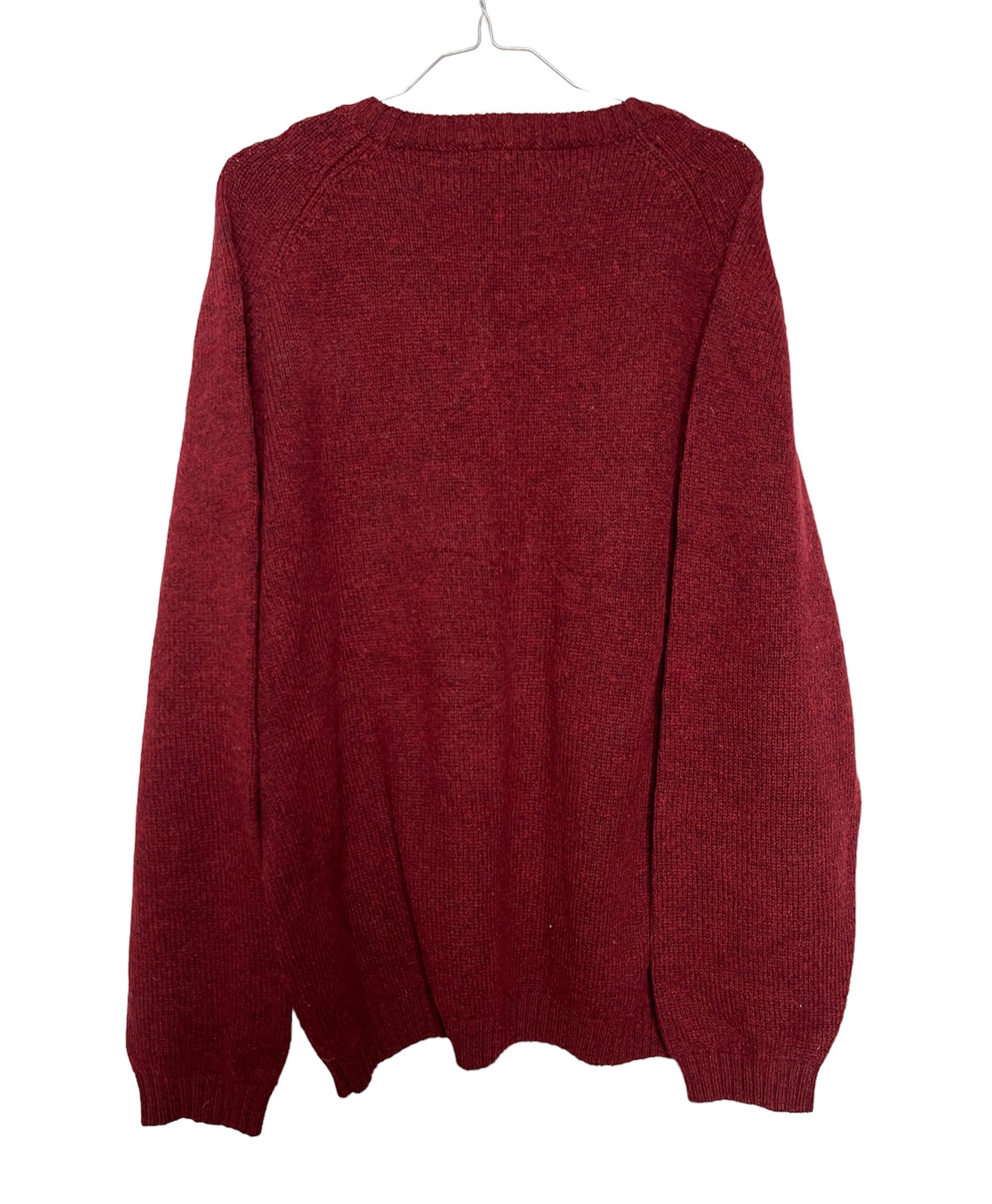 Burberry 🔥heavy sweater wool Burberry burgundy xl size Size US XL / EU 56 / 4 - 2 Thumbnail