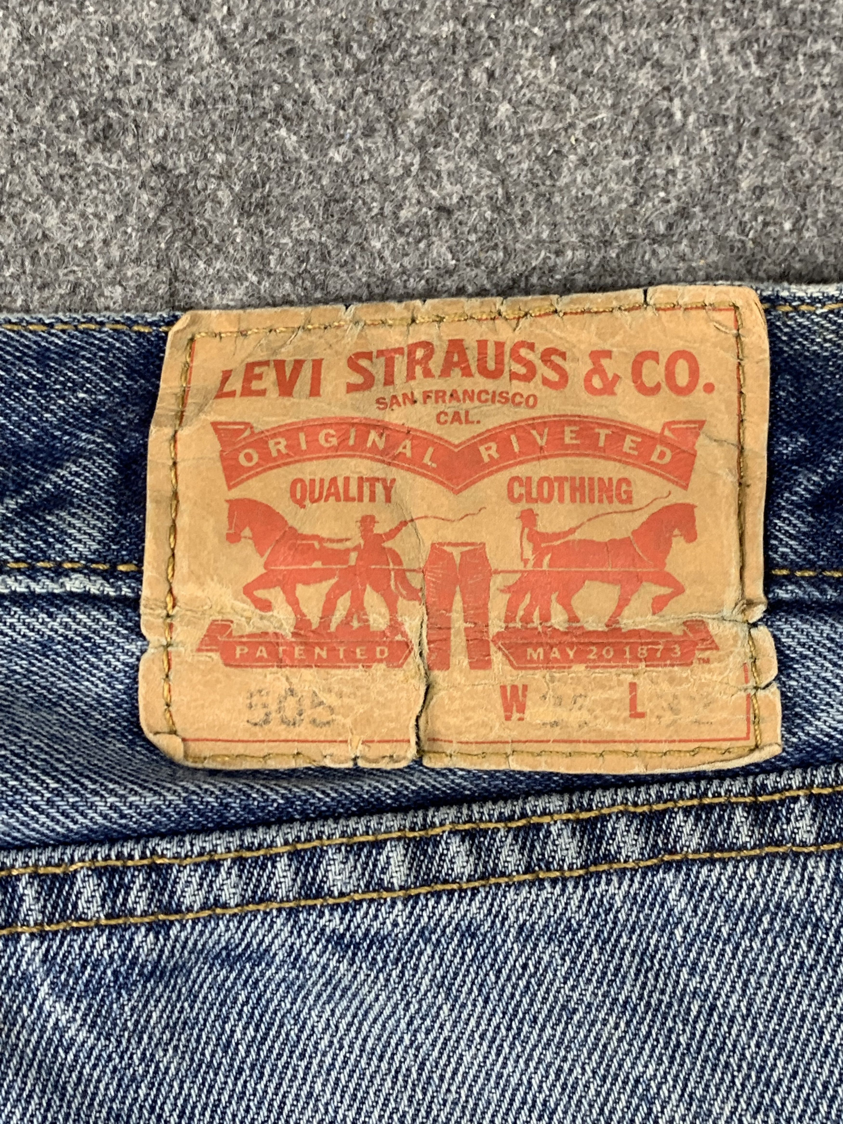 Levi's Vintage Levis 505 Faded Blue Jeans DP2017 Size US 36 / EU 52 - 3 Thumbnail