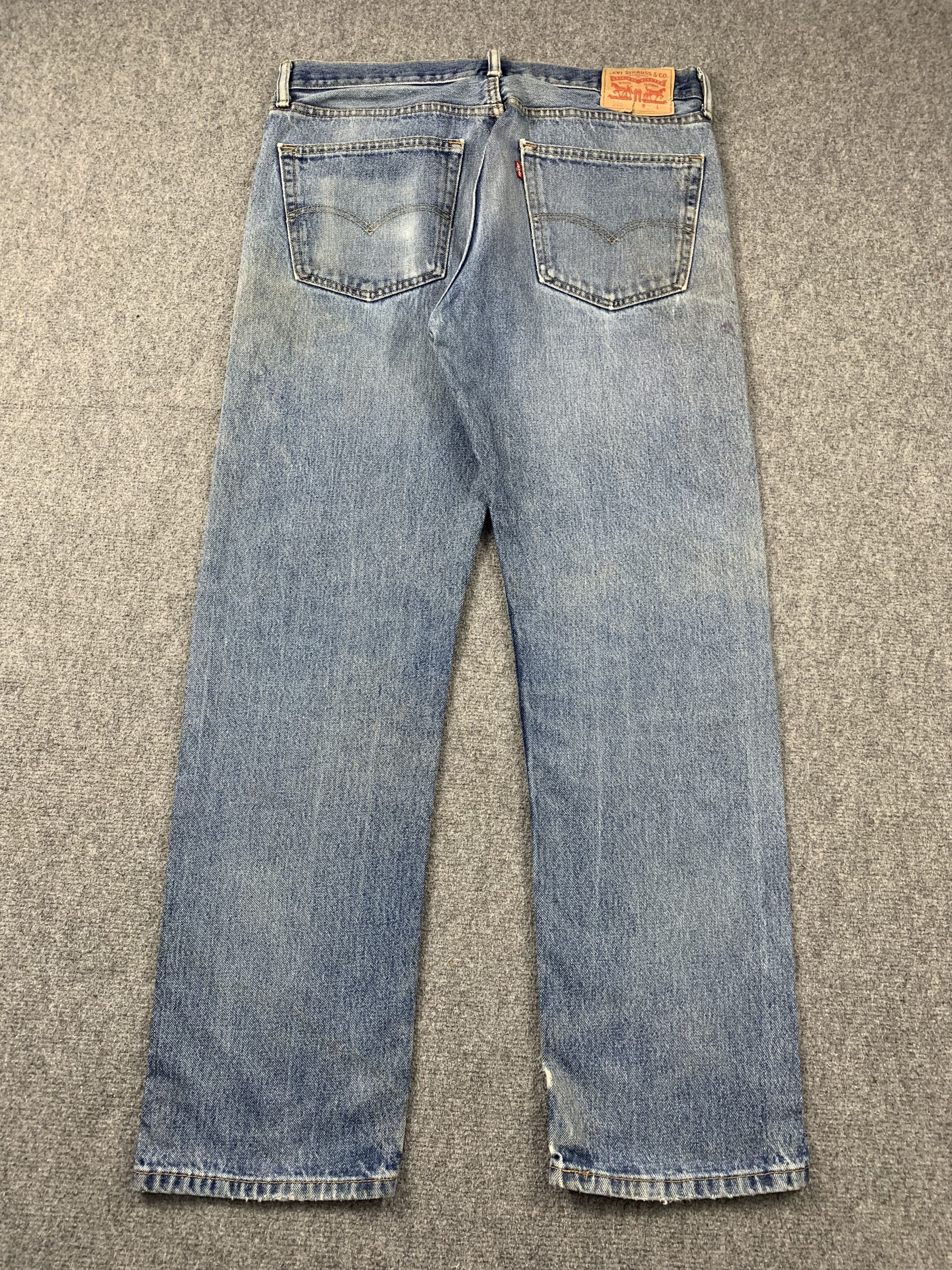 Levi's Vintage Levis 505 Faded Blue Jeans DP2017 Size US 36 / EU 52 - 2 Thumbnail