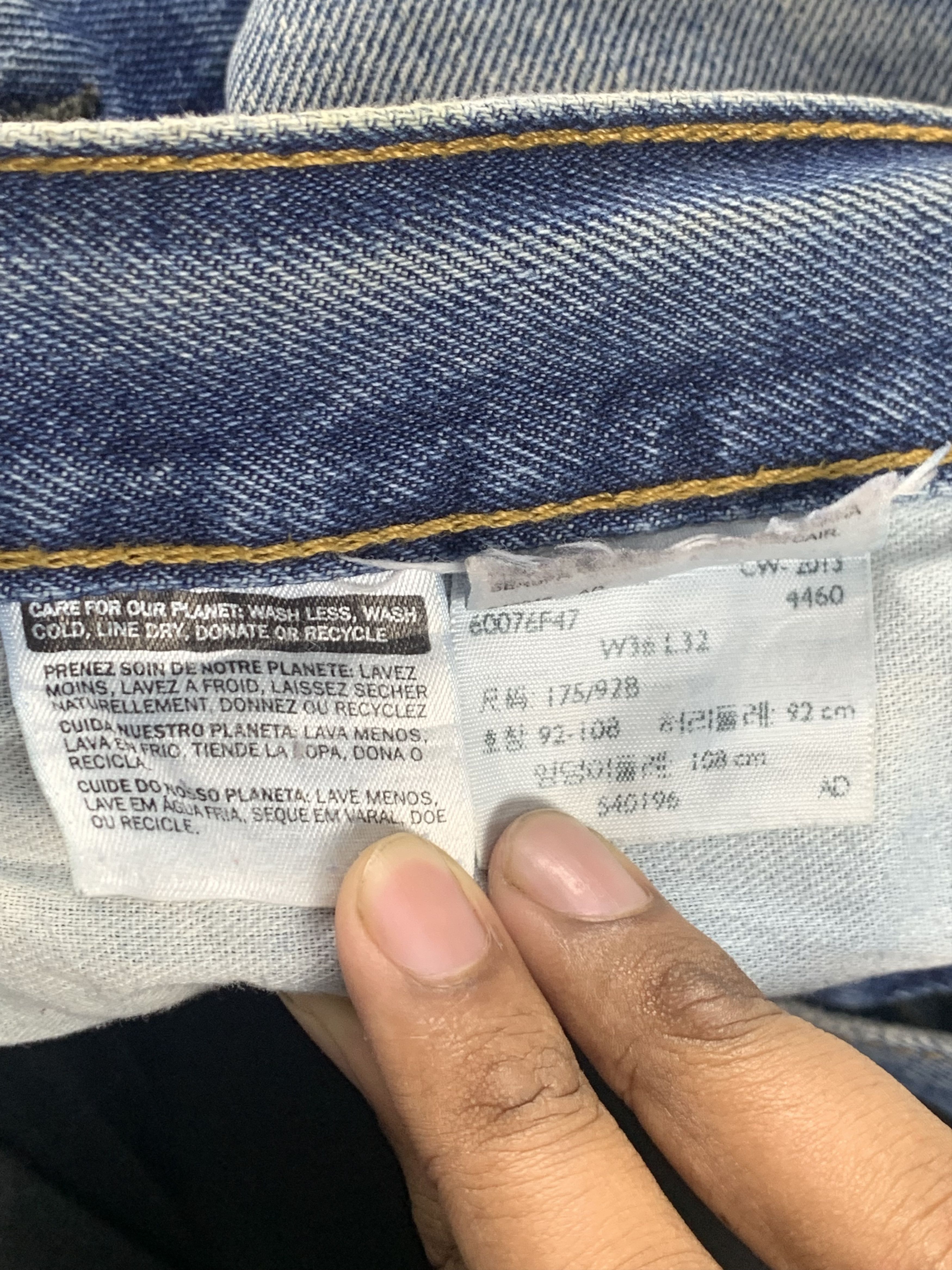 Levi's Vintage Levis 505 Faded Blue Jeans DP2017 Size US 36 / EU 52 - 13 Thumbnail