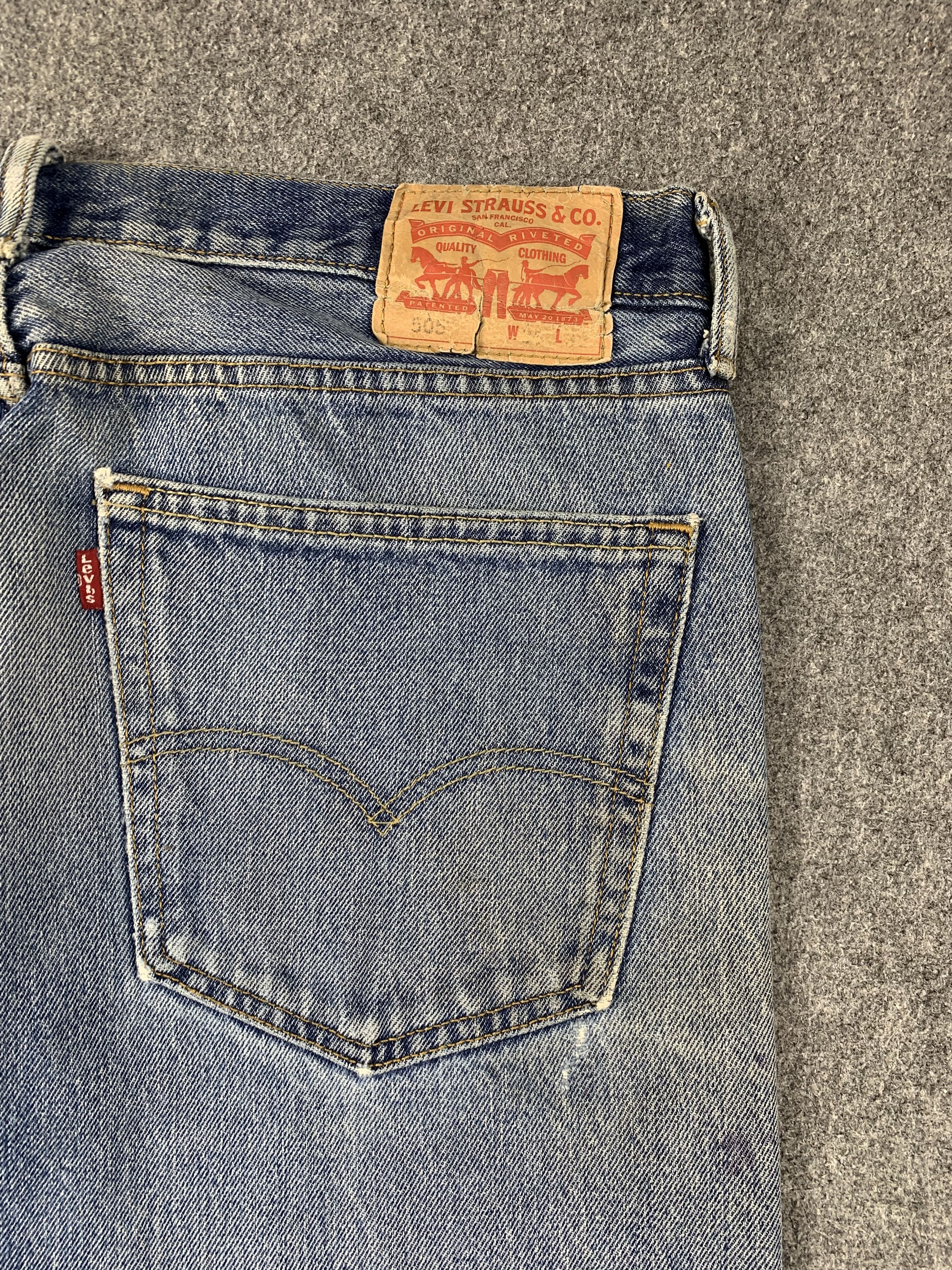 Levi's Vintage Levis 505 Faded Blue Jeans DP2017 Size US 36 / EU 52 - 17 Thumbnail