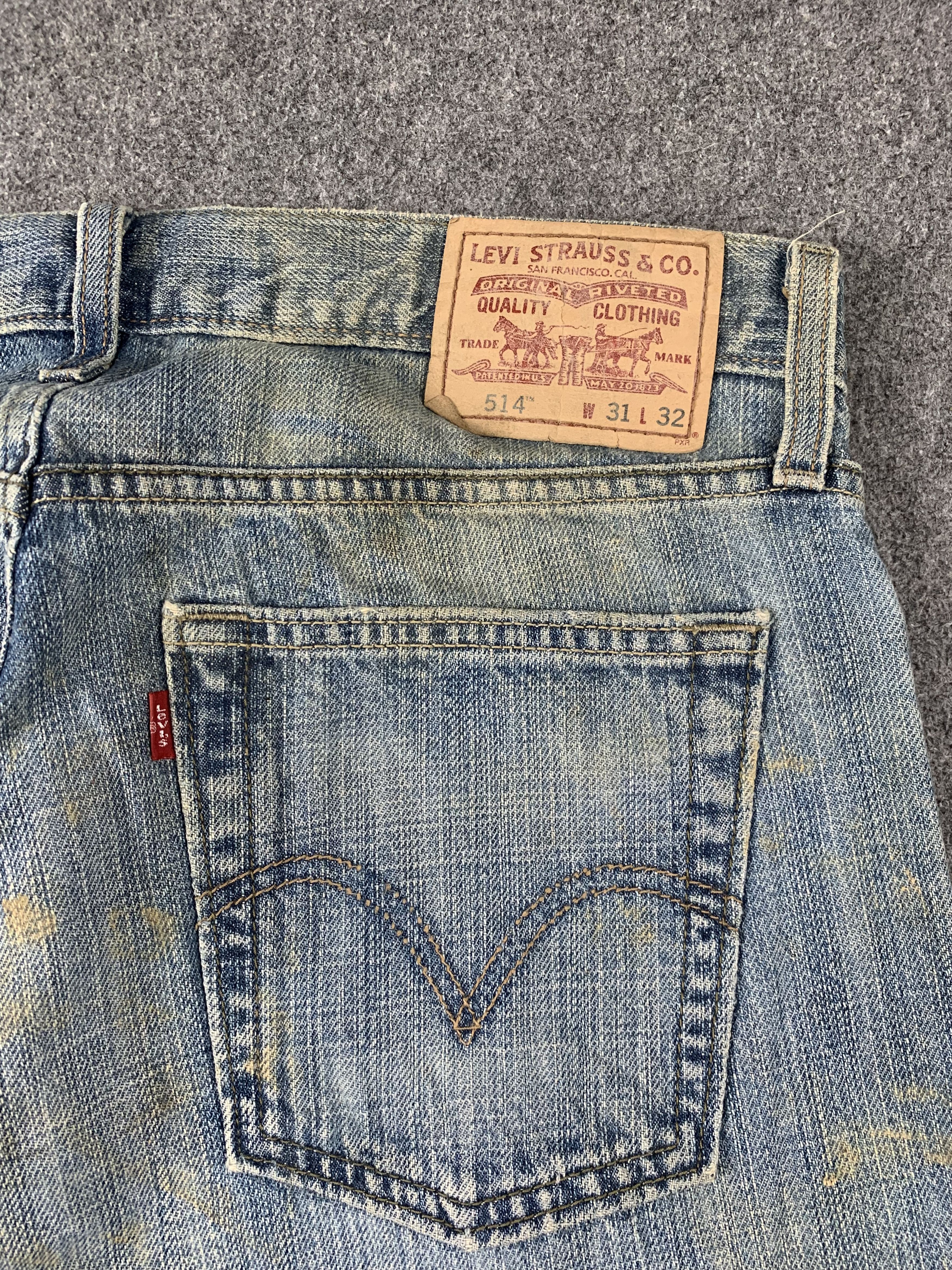 Levi's Vintage Levis 514 Faded Blue Jeans DP2018 Size US 31 - 20 Thumbnail