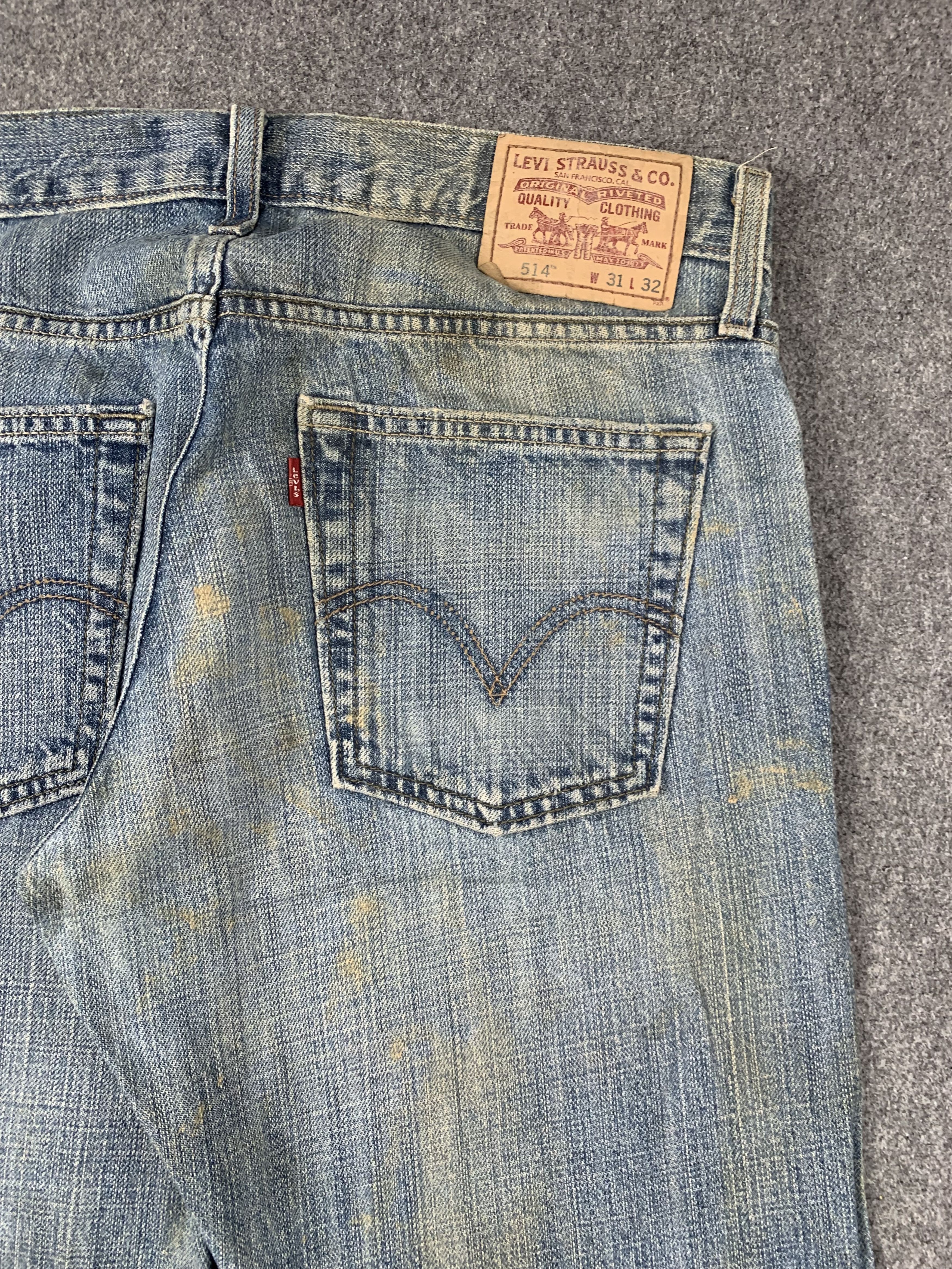 Levi's Vintage Levis 514 Faded Blue Jeans DP2018 Size US 31 - 19 Thumbnail