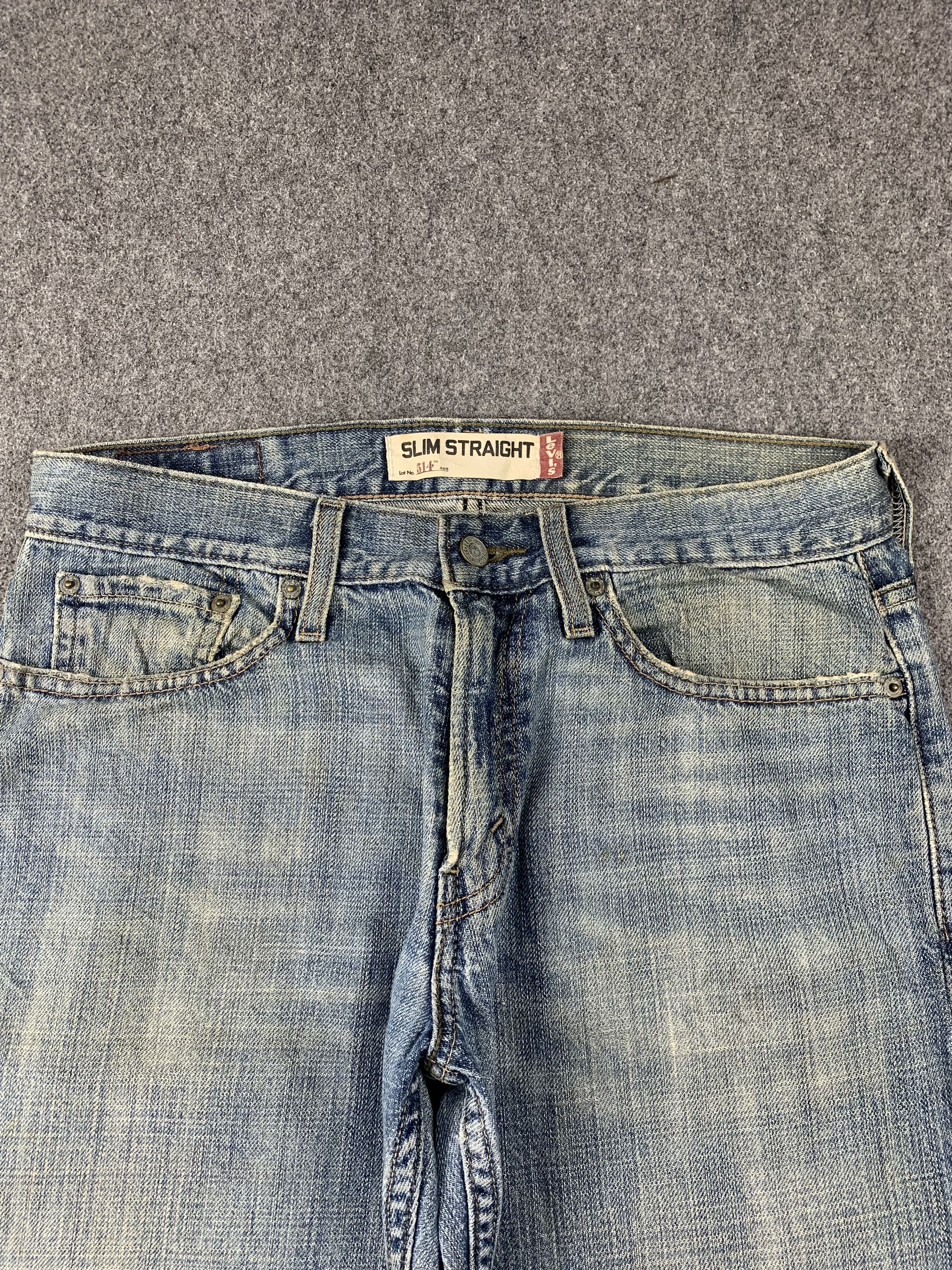 Levi's Vintage Levis 514 Faded Blue Jeans DP2018 Size US 31 - 2 Thumbnail