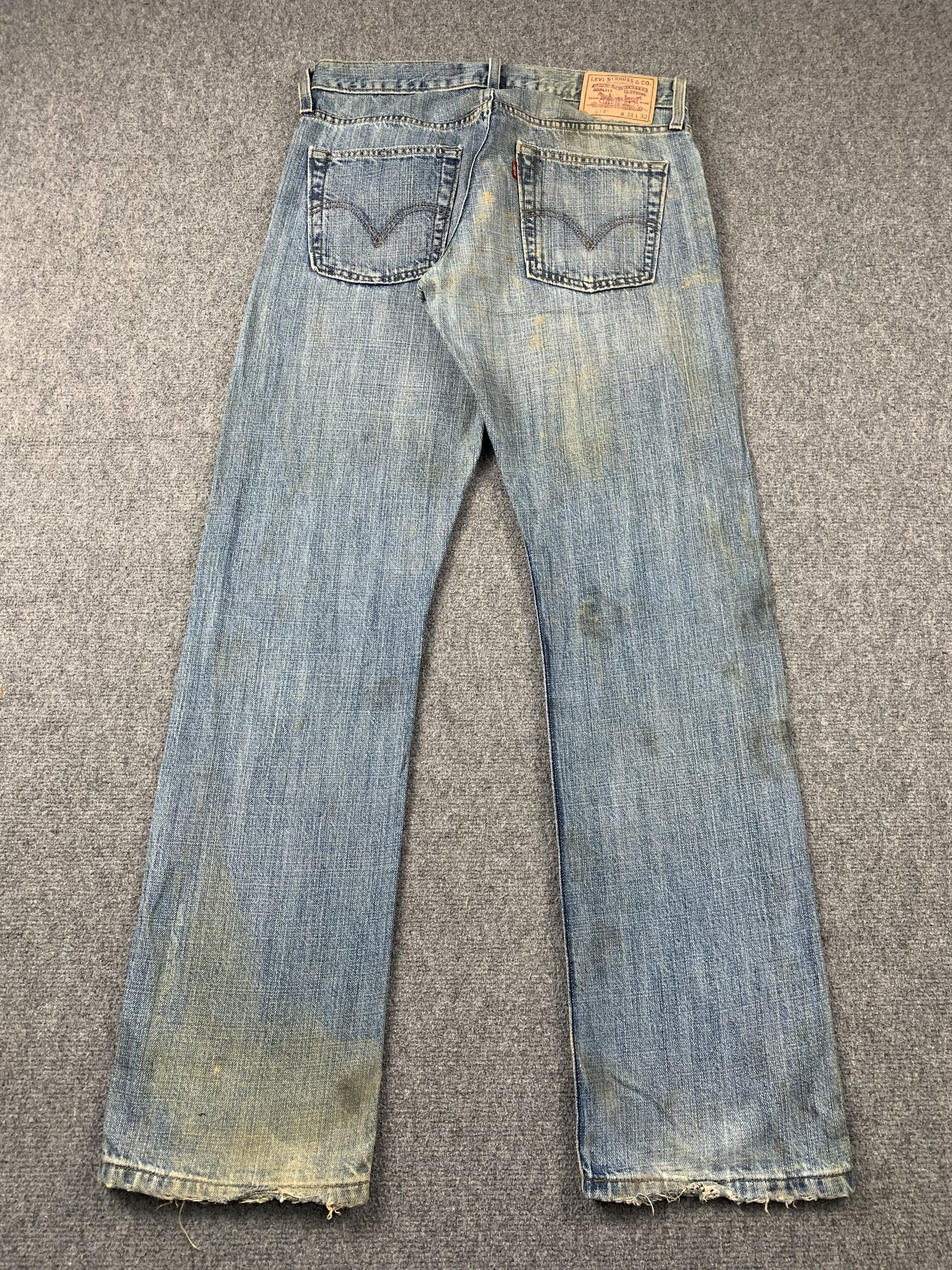 Levi's Vintage Levis 514 Faded Blue Jeans DP2018 Size US 31 - 3 Thumbnail