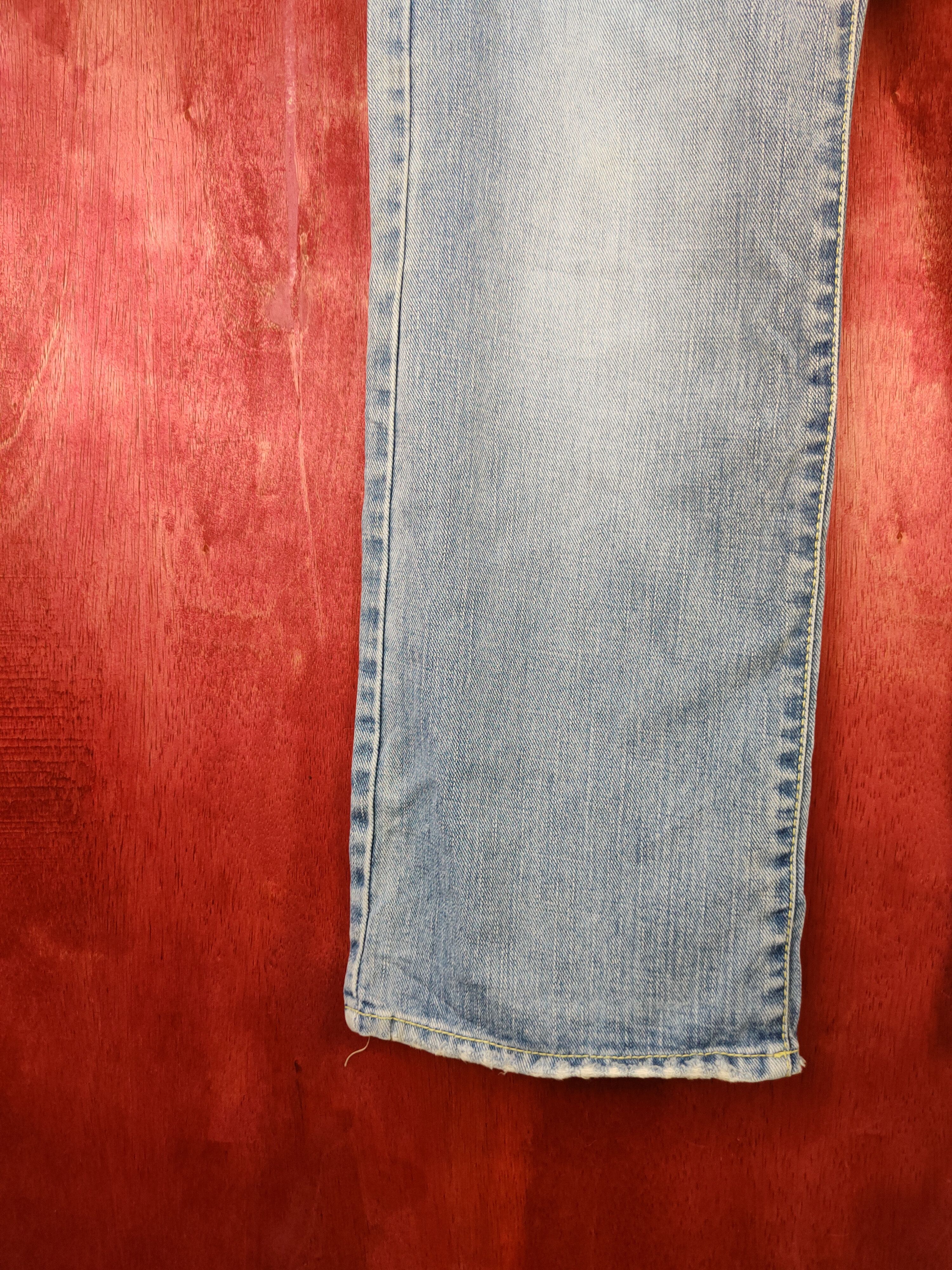 Japanese Brand Coco Lulu Blue Faded Ripped s Denim Pants #S535 Size 29" - 4 Thumbnail