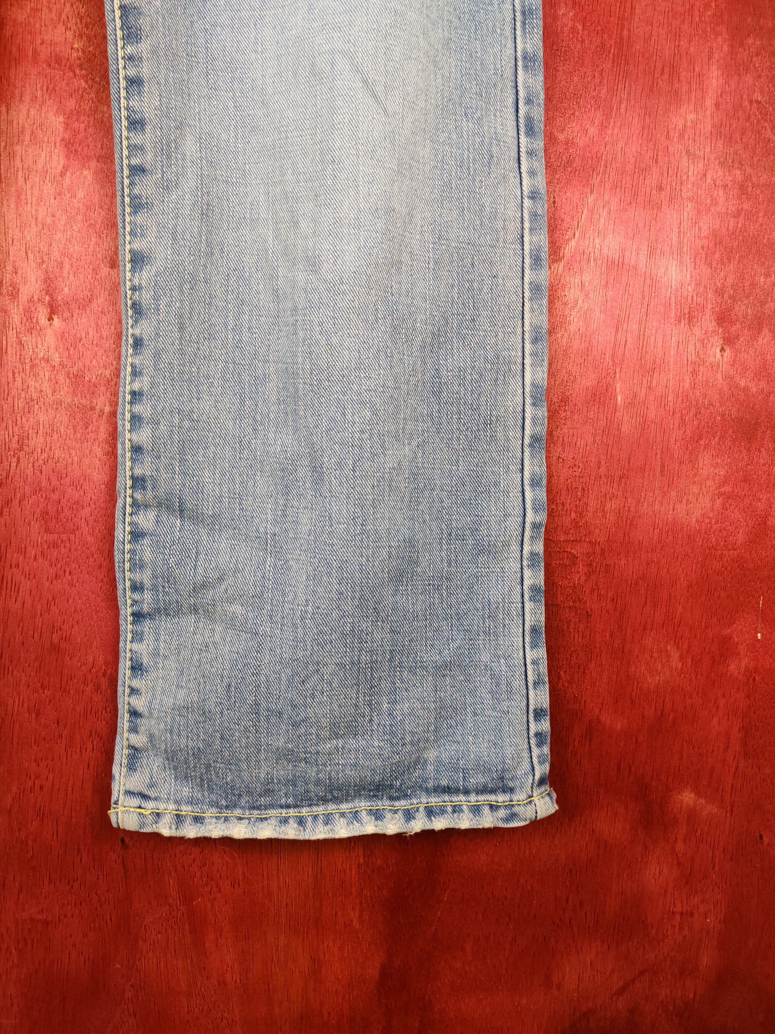 Japanese Brand Coco Lulu Blue Faded Ripped s Denim Pants #S535 Size 29" - 6 Thumbnail