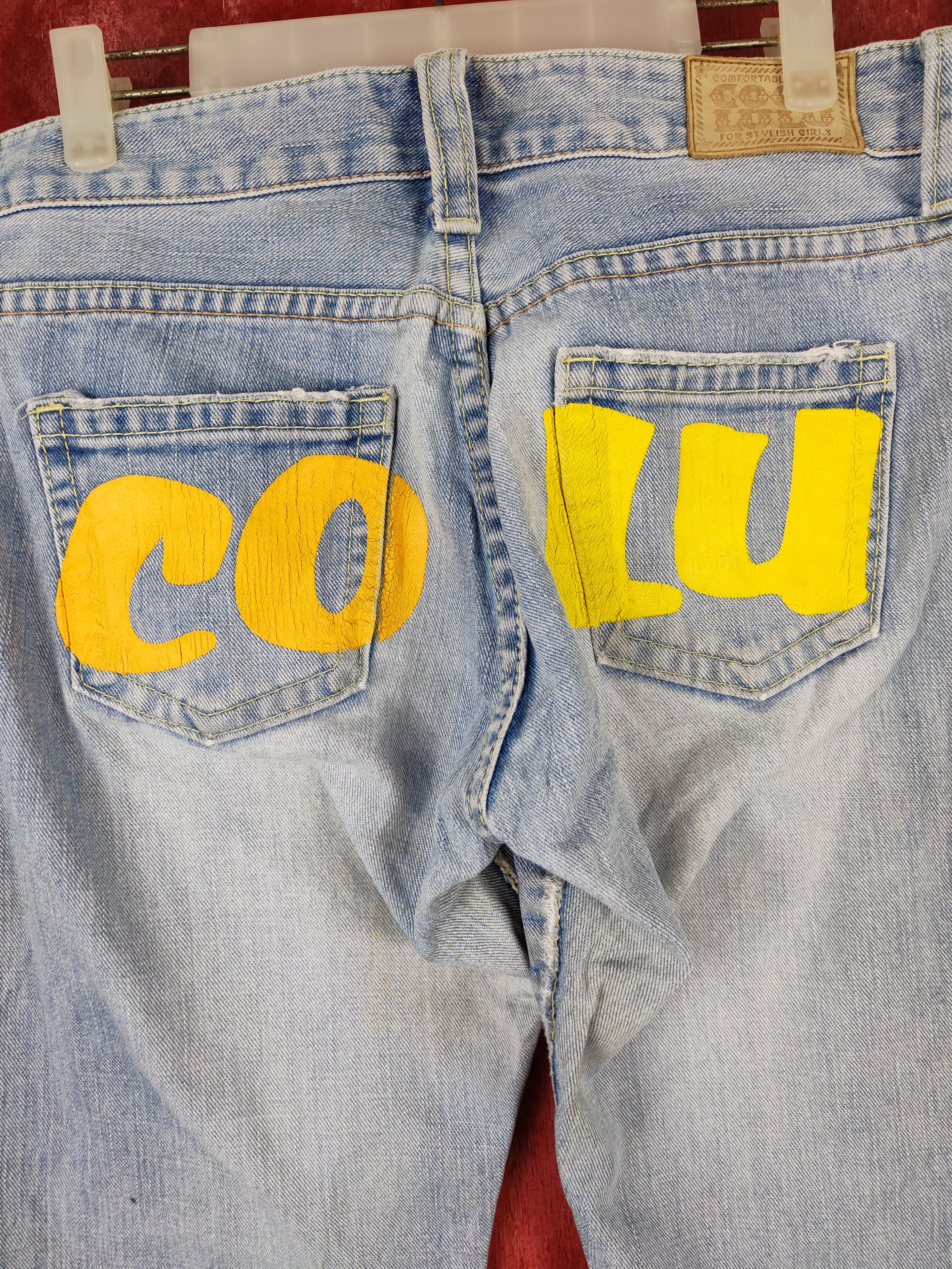 Japanese Brand Coco Lulu Blue Faded Ripped s Denim Pants #S535 Size 29" - 9 Thumbnail