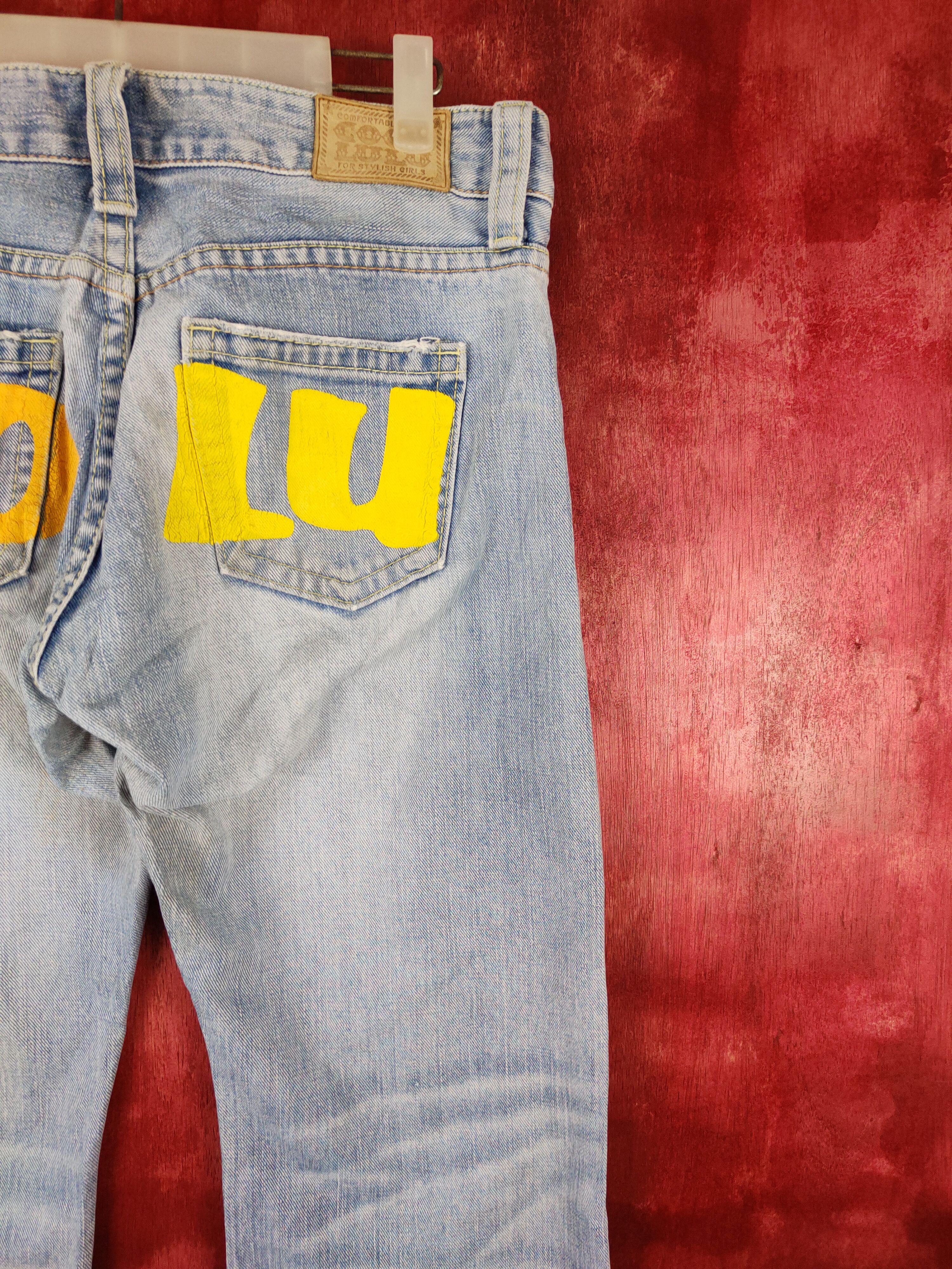 Japanese Brand Coco Lulu Blue Faded Ripped s Denim Pants #S535 Size 29" - 12 Thumbnail