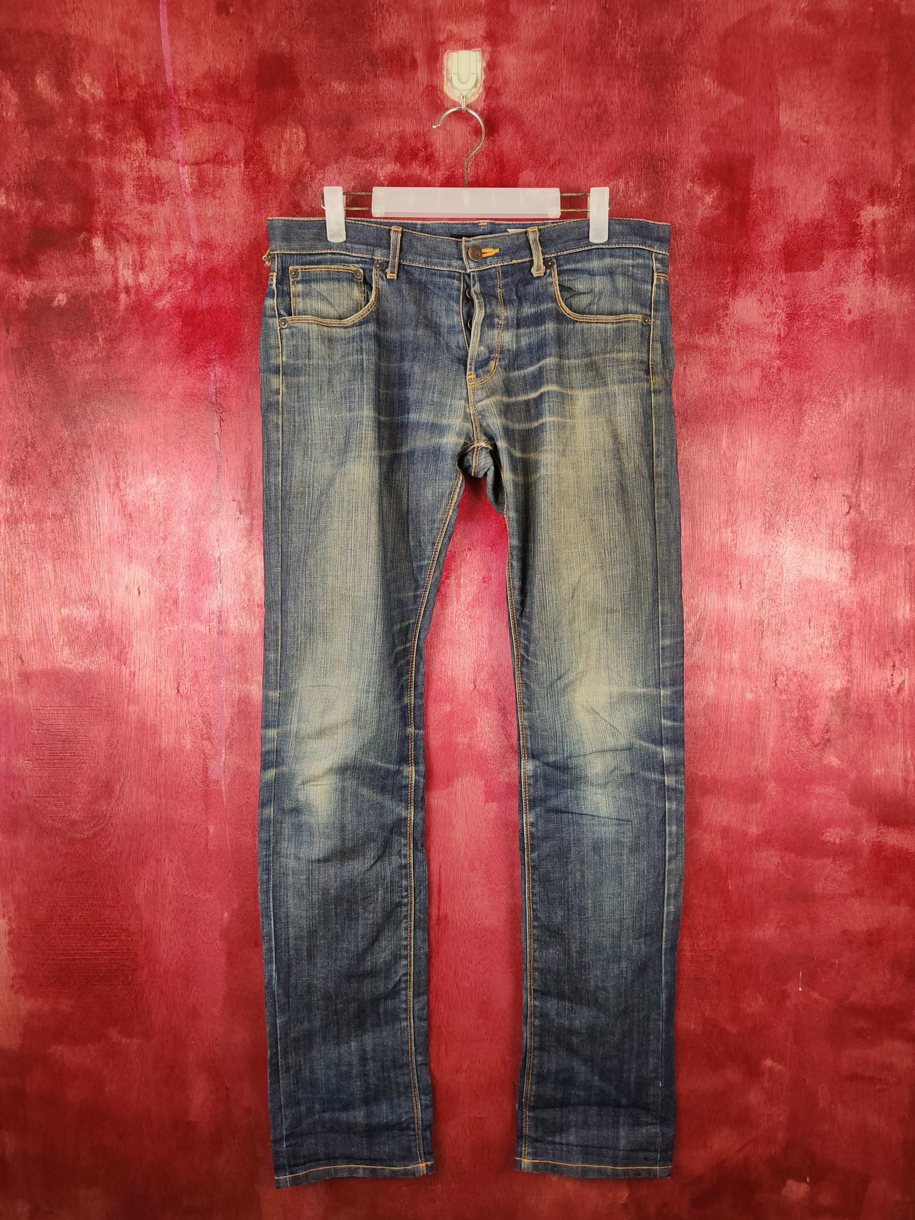 Japanese Brand × Vintage Hare Blue Faded Denim Pants #S534 Size US 32 / EU 48 - 1 Thumbnail