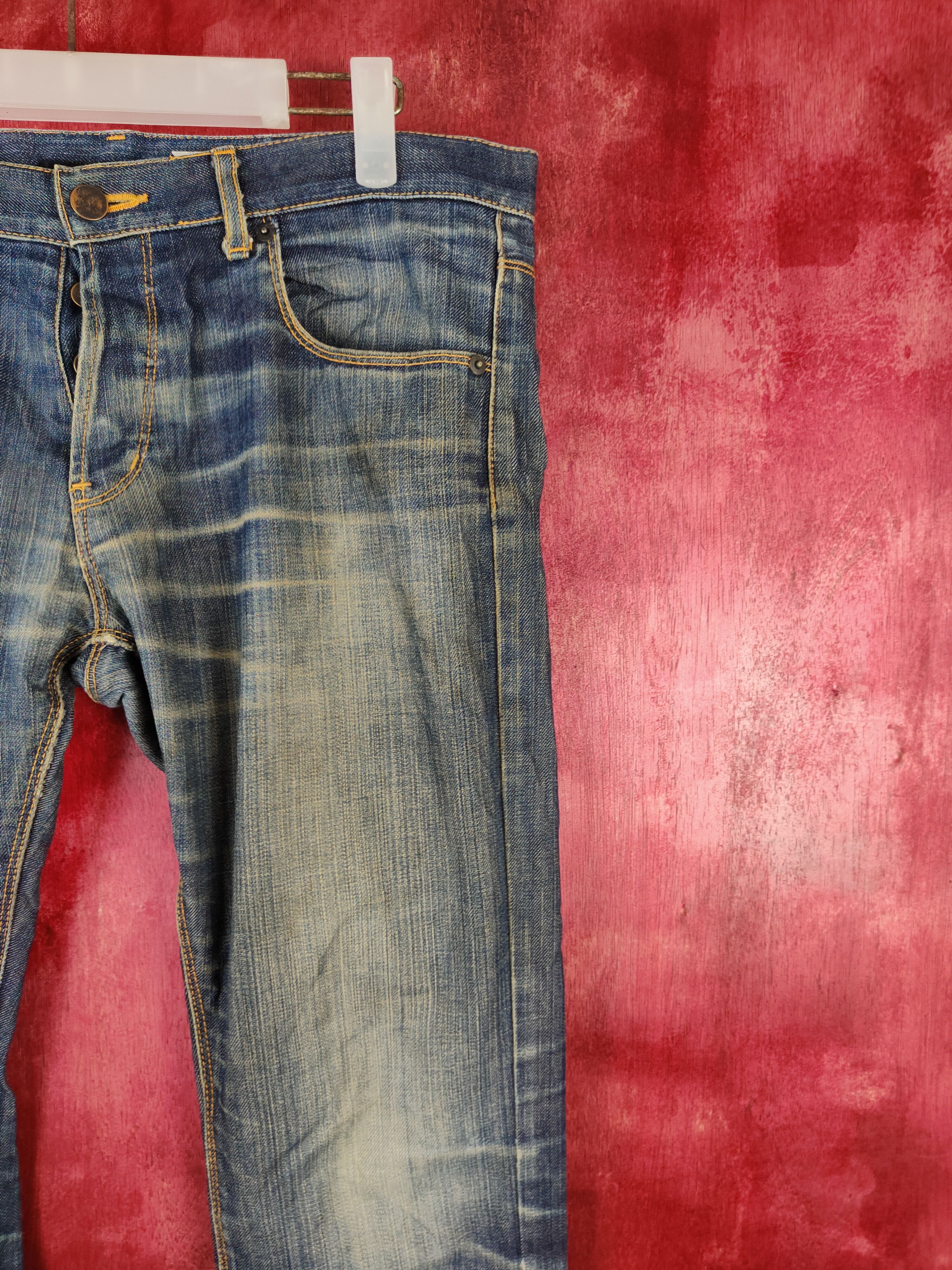 Japanese Brand × Vintage Hare Blue Faded Denim Pants #S534 Size US 32 / EU 48 - 5 Thumbnail
