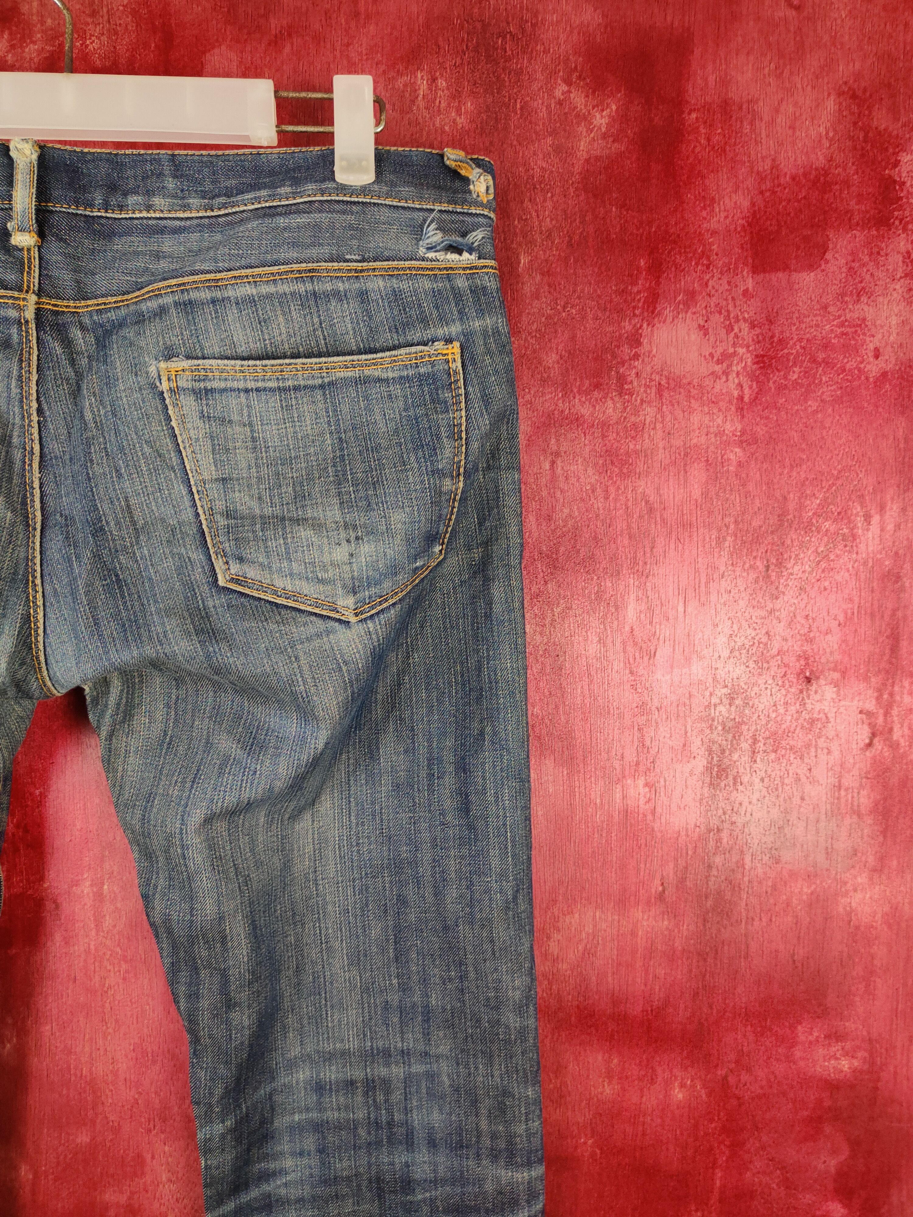 Japanese Brand × Vintage Hare Blue Faded Denim Pants #S534 Size US 32 / EU 48 - 12 Thumbnail