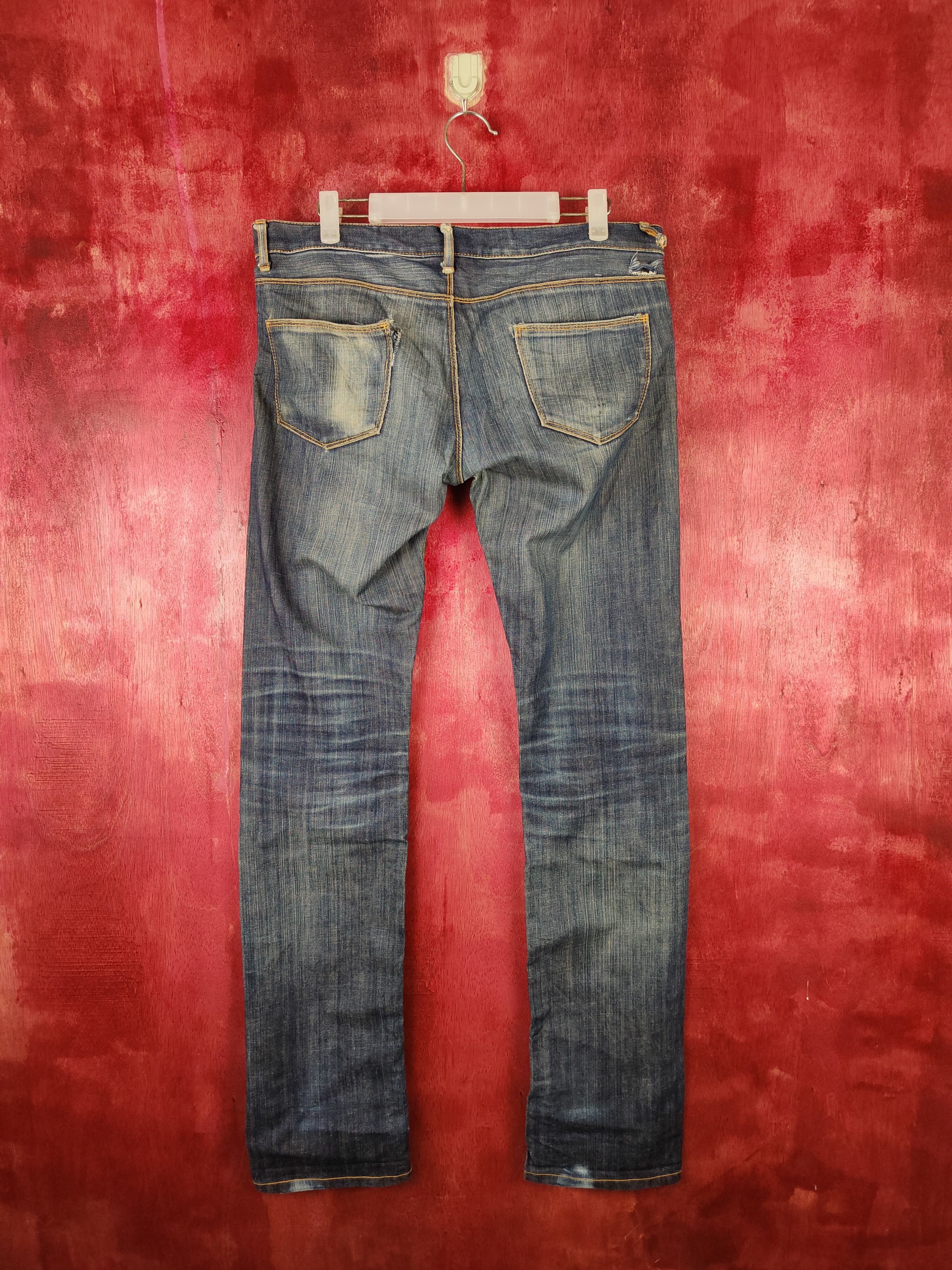 Japanese Brand × Vintage Hare Blue Faded Denim Pants #S534 Size US 32 / EU 48 - 7 Thumbnail