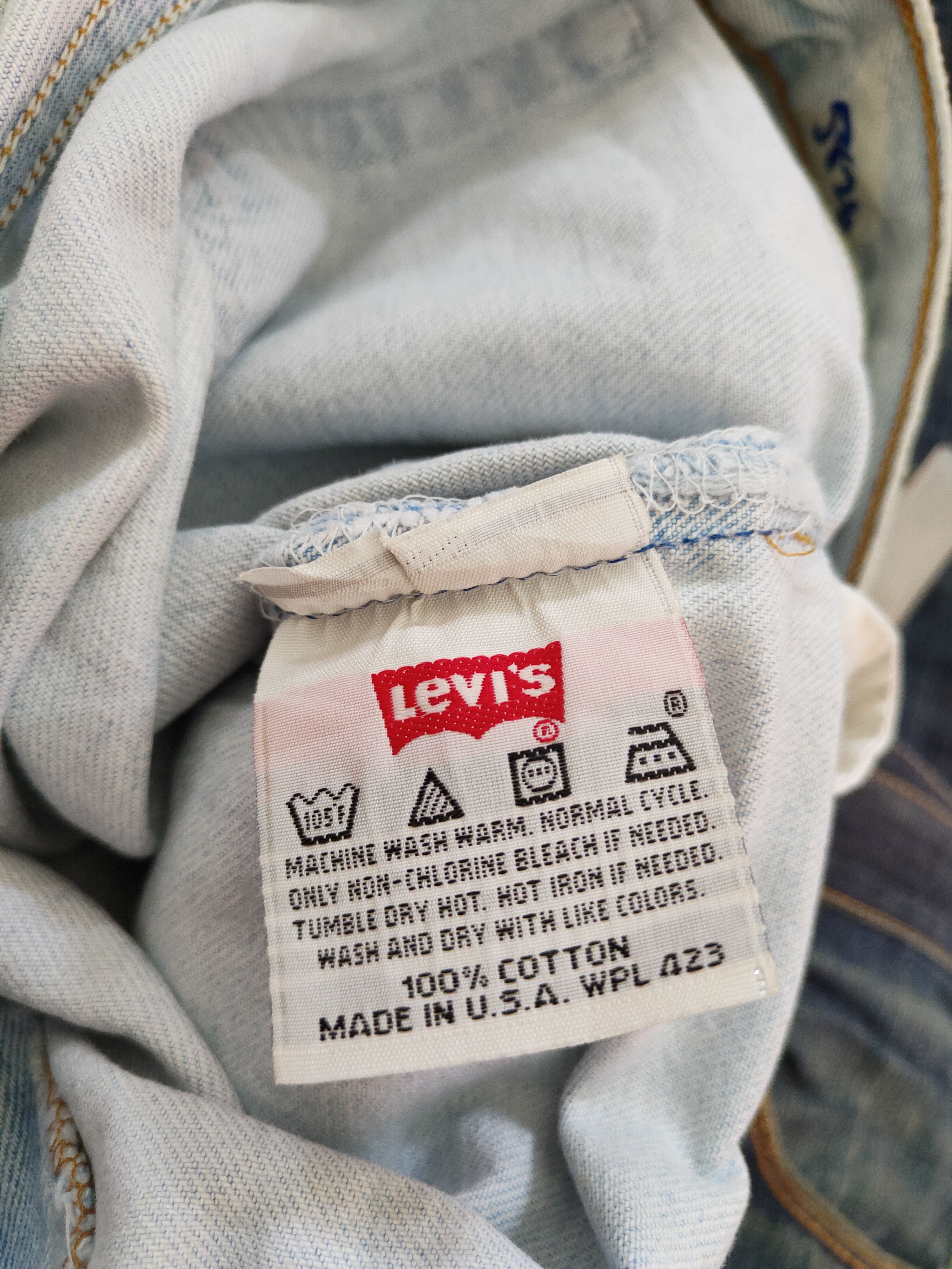 Levi's × Vintage 501 Levi's Faded Ripped Distressed Jeans Denim Pants #S533 Size 28" / US 6 / IT 42 - 15 Thumbnail