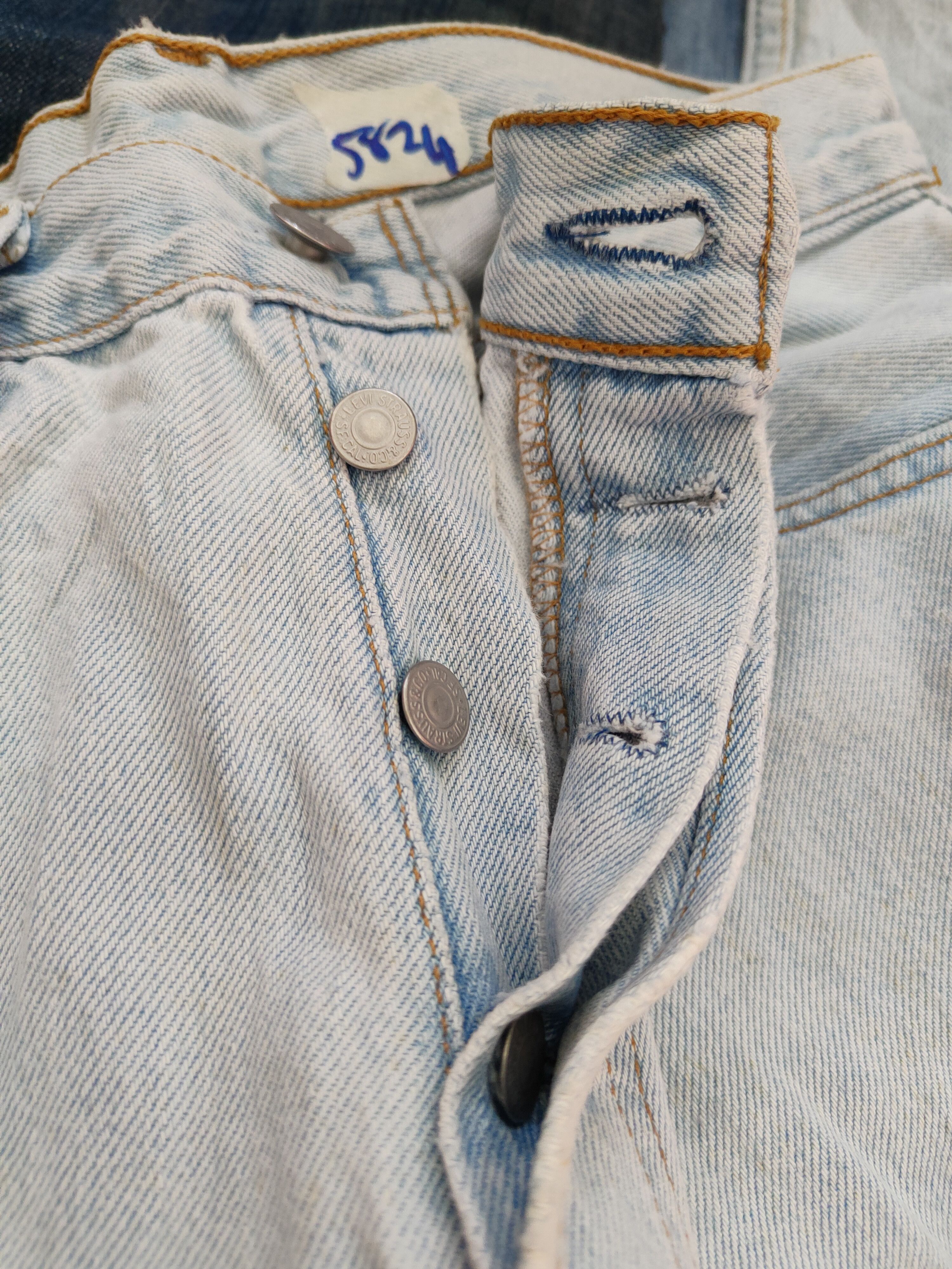 Levi's × Vintage 501 Levi's Faded Ripped Distressed Jeans Denim Pants #S533 Size 28" / US 6 / IT 42 - 13 Thumbnail