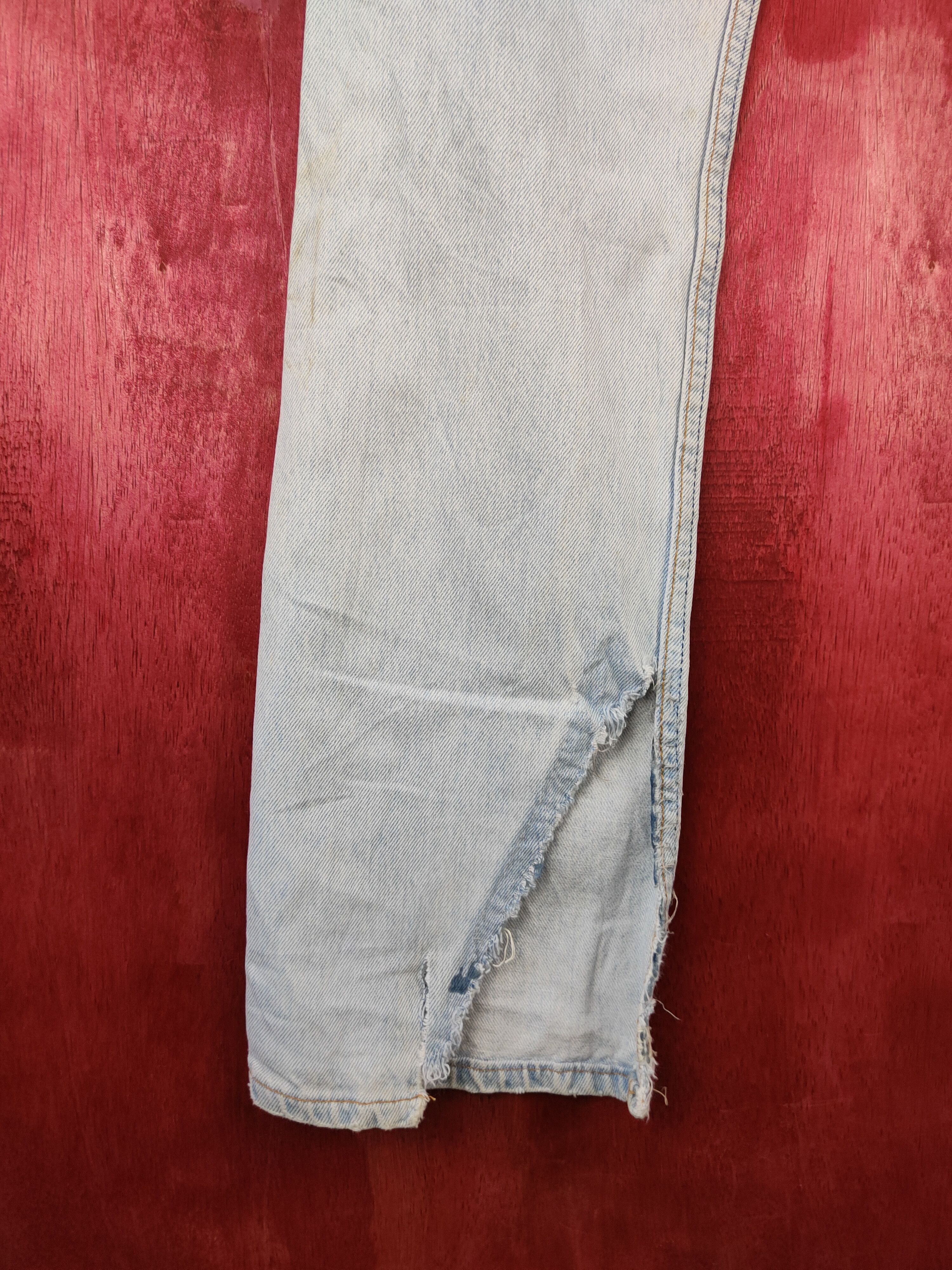 Levi's × Vintage 501 Levi's Faded Ripped Distressed Jeans Denim Pants #S533 Size 28" / US 6 / IT 42 - 9 Thumbnail
