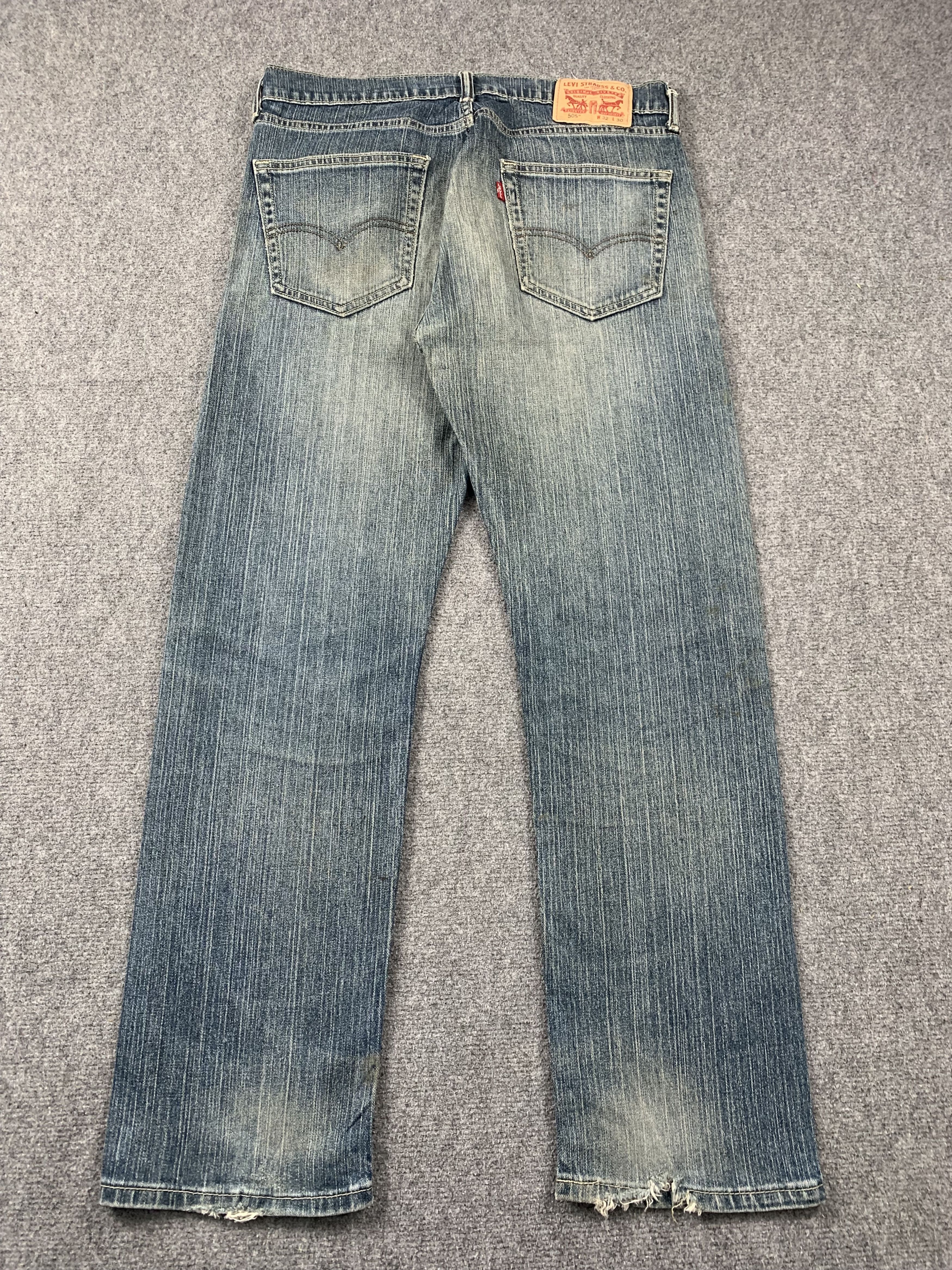 Levi's Vintage Levis 505 Faded Blue Jeans DP2020 Size US 32 / EU 48 - 2 Thumbnail