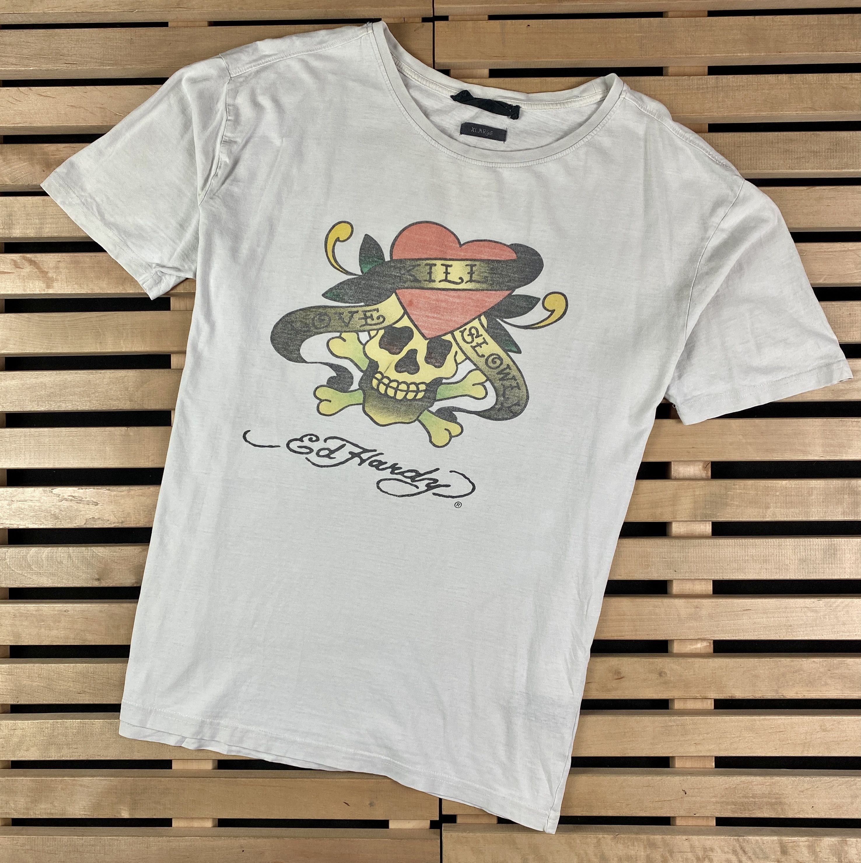 Band Tees × Vintage Mens Vintage T Shirt Ed Hardy Vintage Size XL Size US XL / EU 56 / 4 - 1 Thumbnail