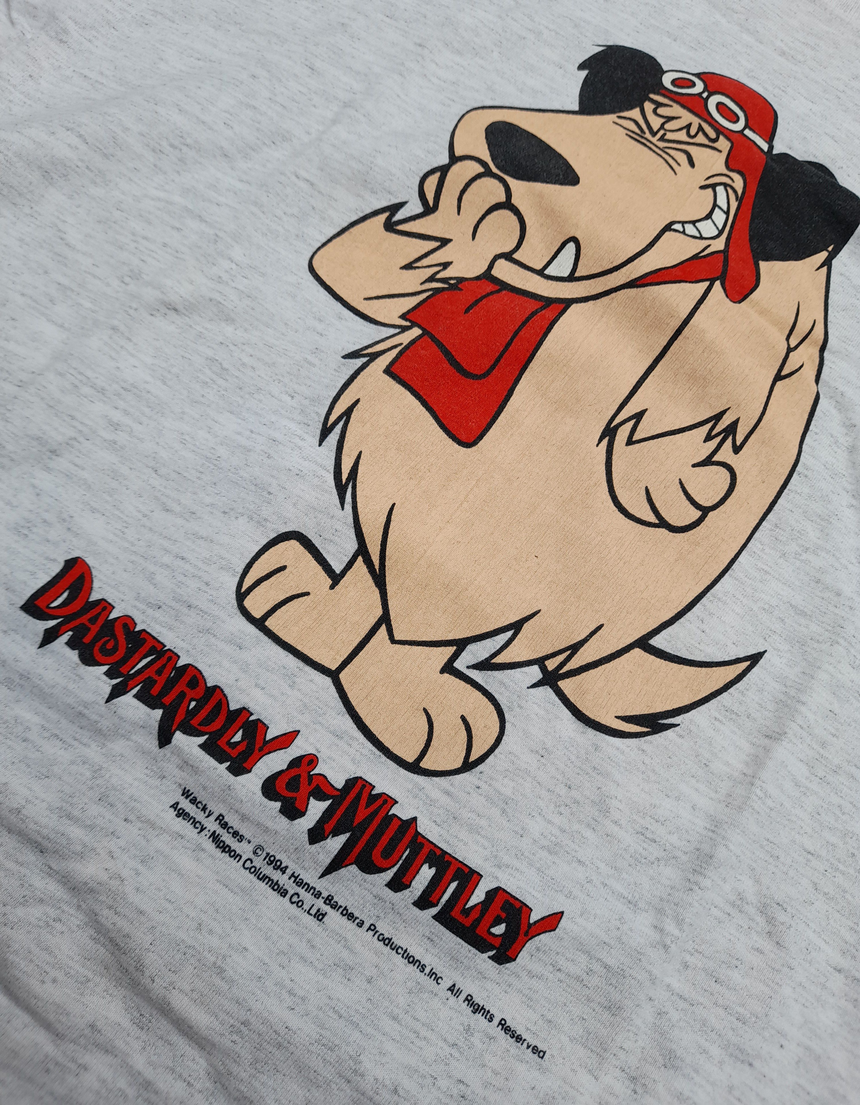 image of Cartoon Network x Made In USA Wacky Races 1994 Hanna Barbera in Light Gray, Men's (Size Medium)