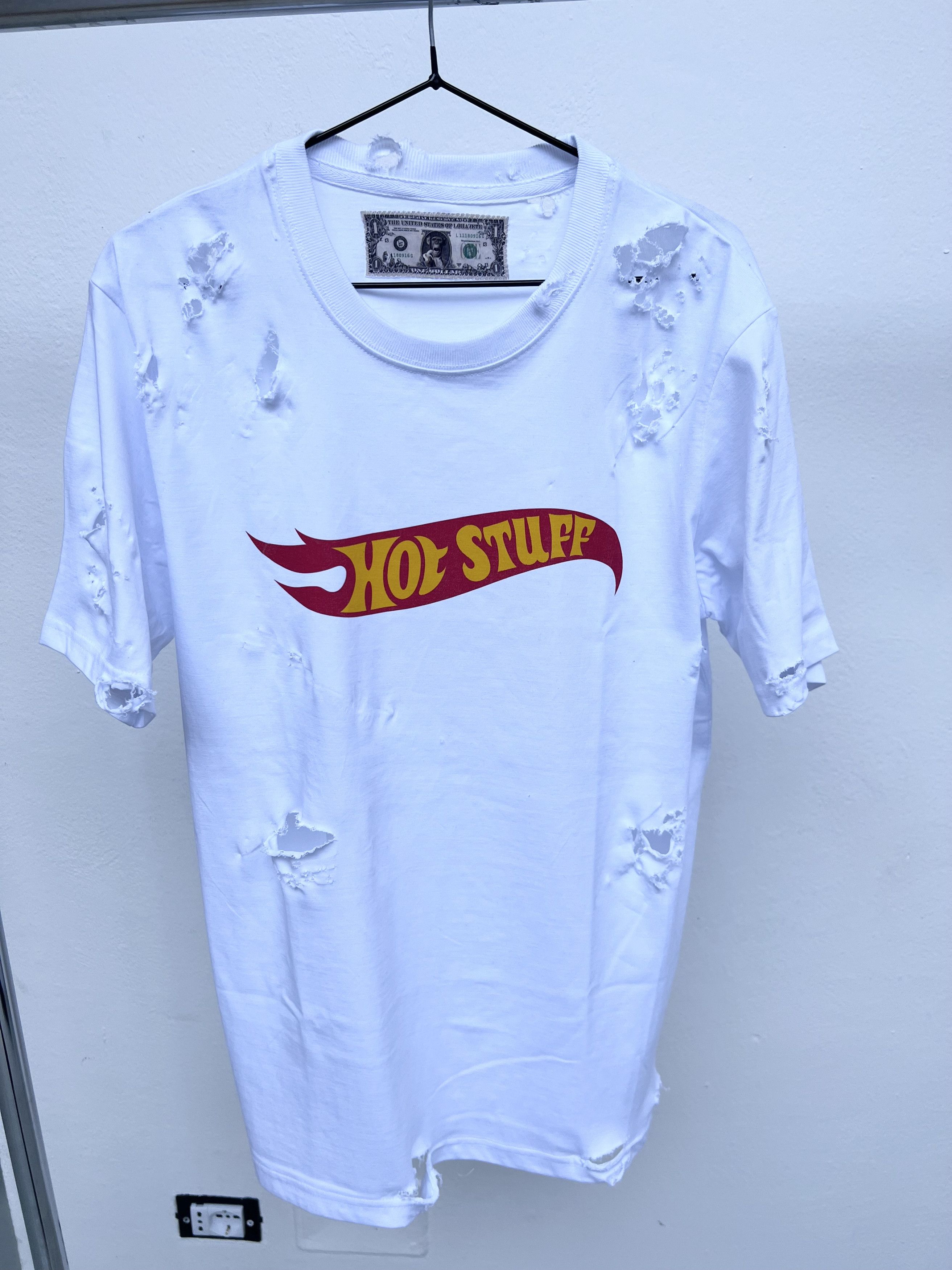 LOHA VETE HOT STUFF Print Distressed T- Shirt Size US L / EU 52-54 / 3 - 2 Thumbnail