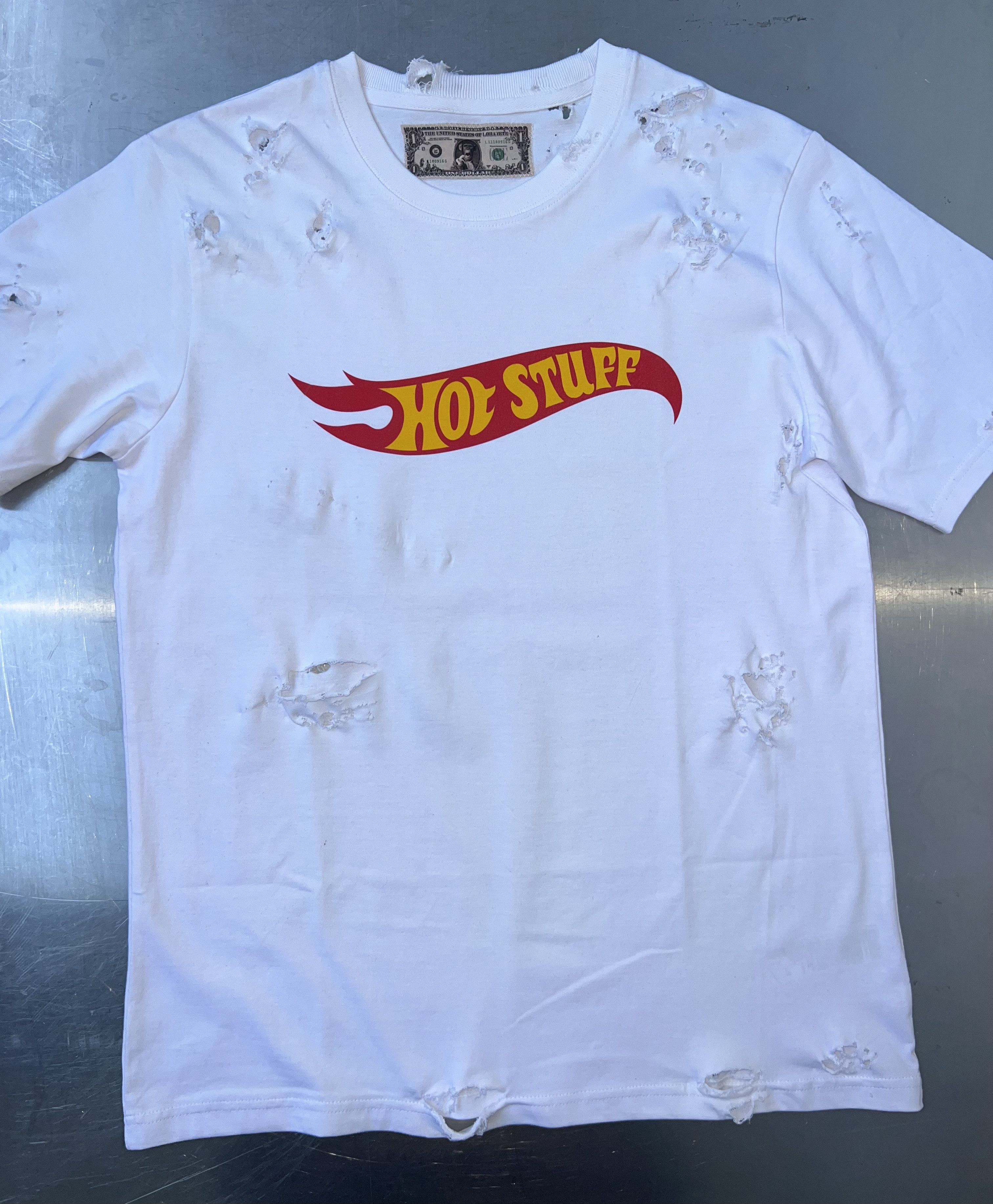 LOHA VETE HOT STUFF Print Distressed T- Shirt Size US L / EU 52-54 / 3 - 1 Thumbnail