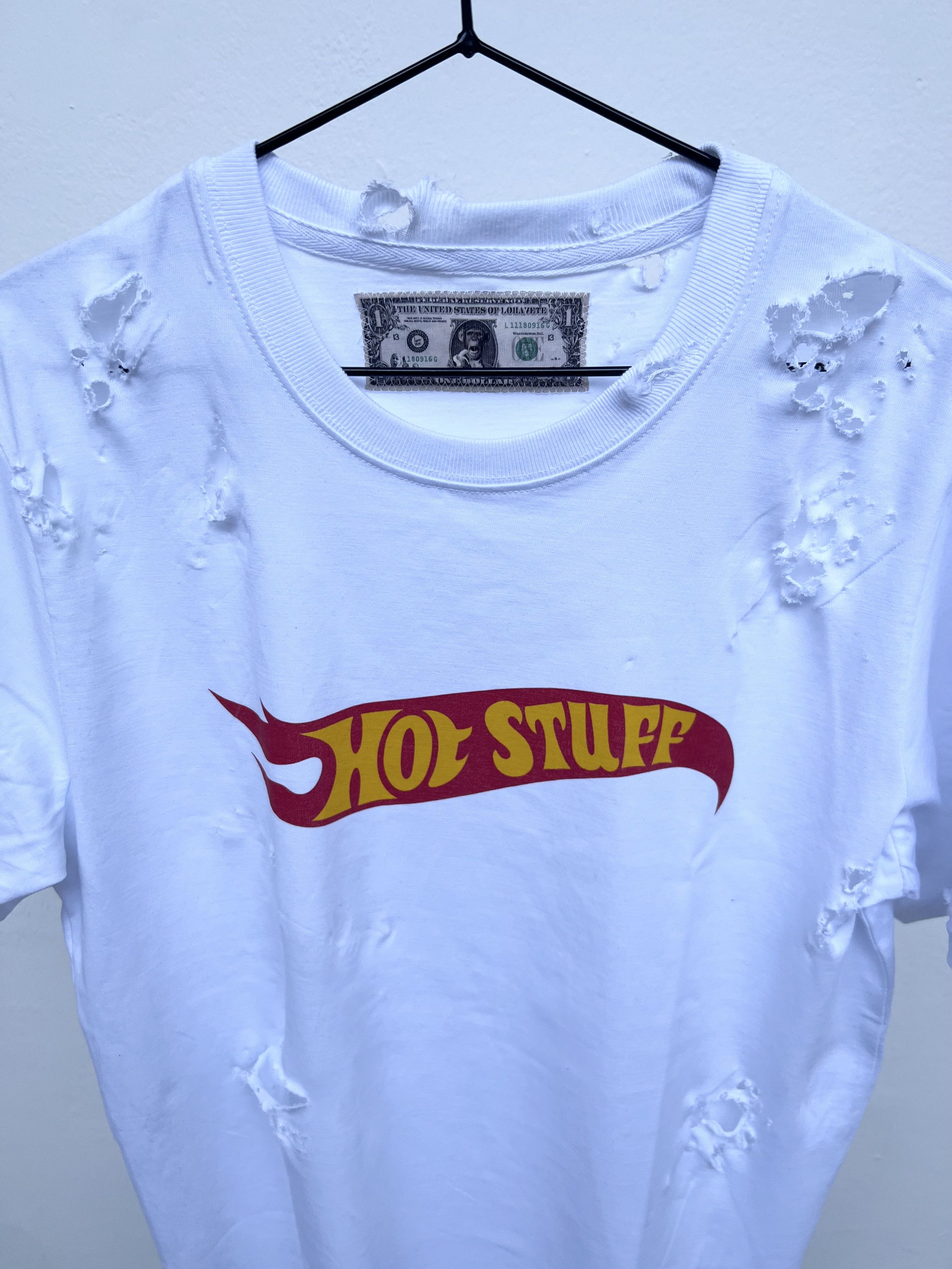 LOHA VETE HOT STUFF Print Distressed T- Shirt Size US L / EU 52-54 / 3 - 6 Thumbnail