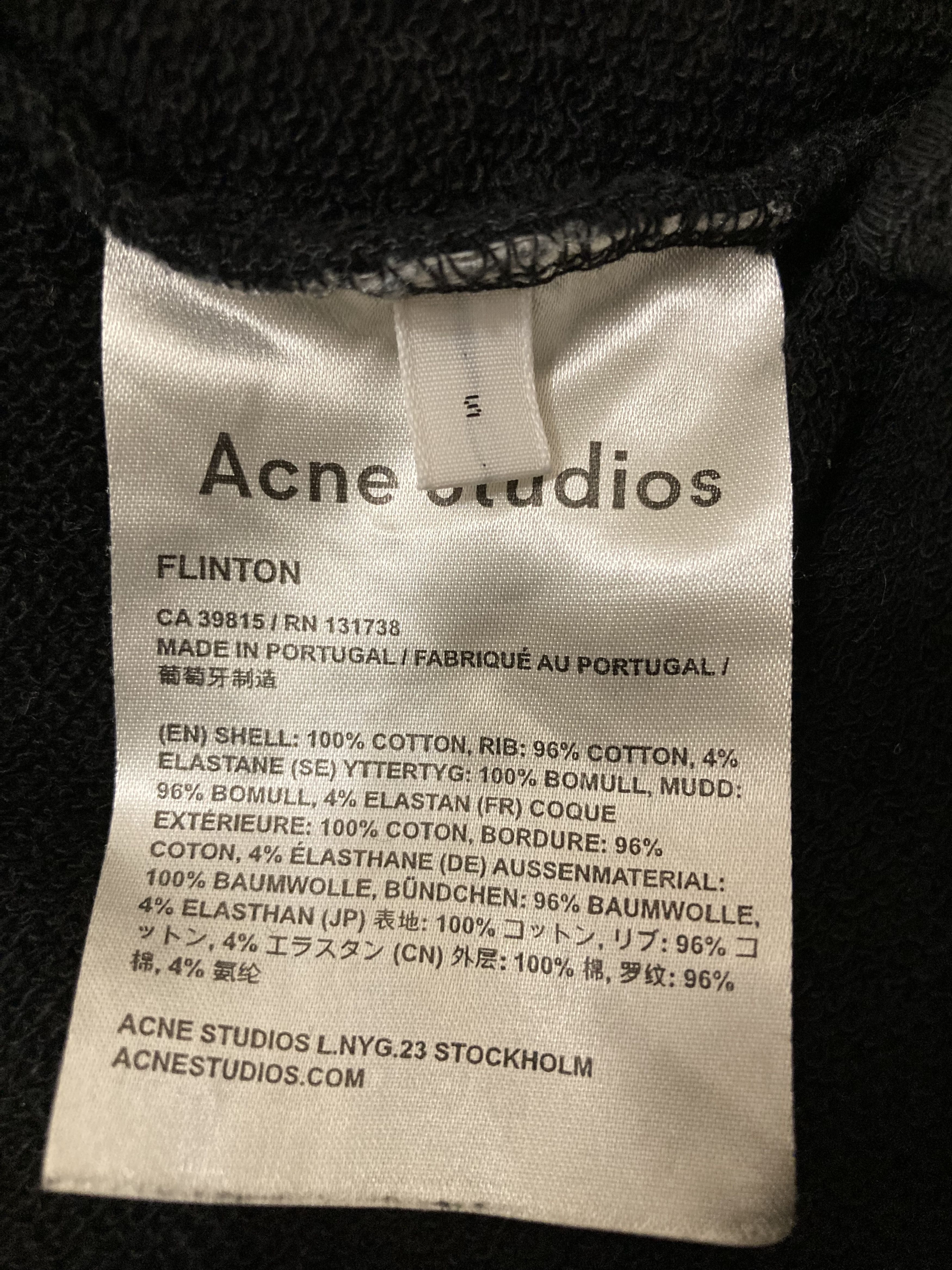 Acne Studios × Designer ACNE STUDIO FLINTON CREW SWEATSHIRT DOUBLE SIDE ZIPPER Size US S / EU 44-46 / 1 - 7 Thumbnail