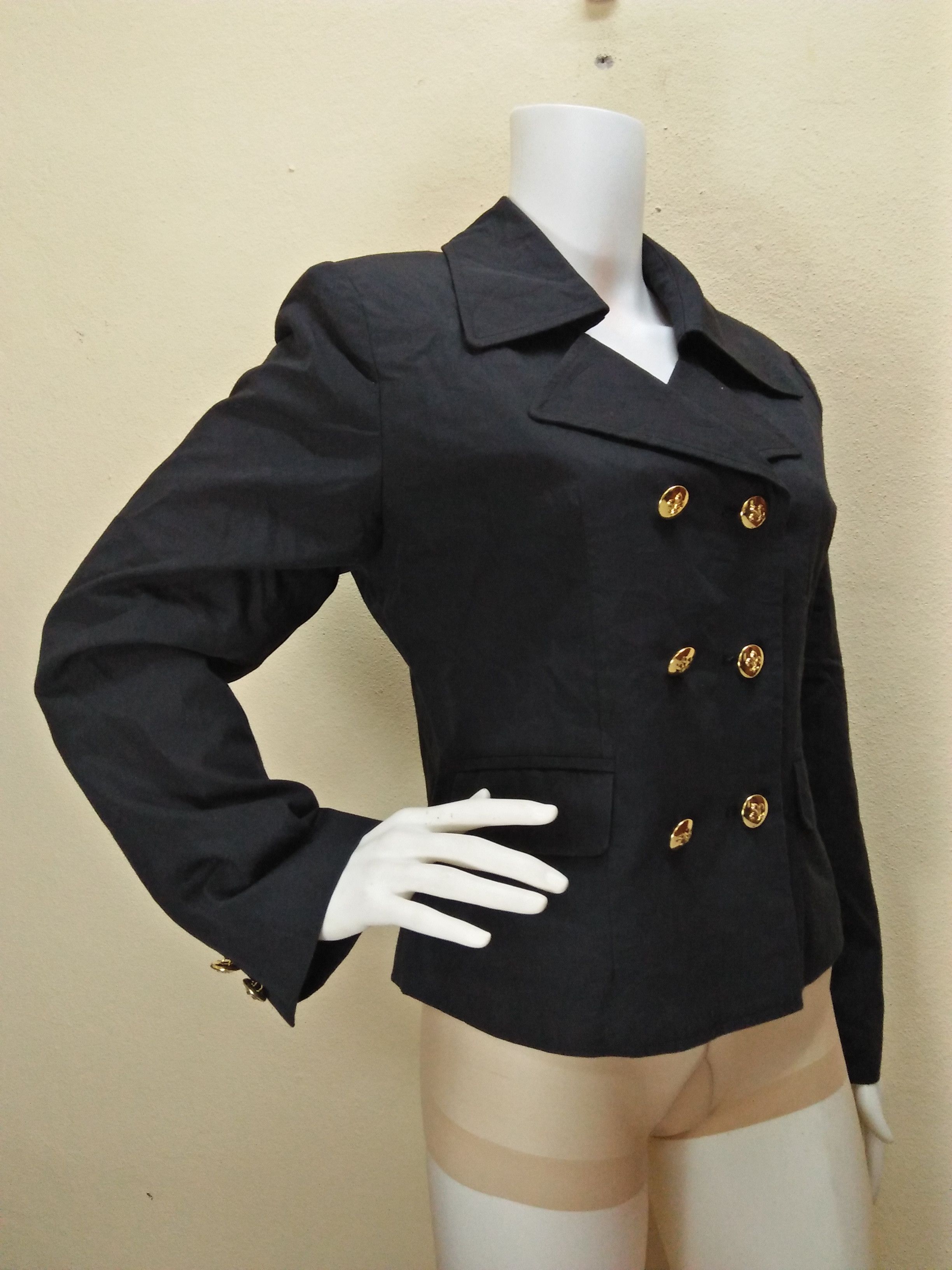 Hysteric Glamour HYSTERIC GLAMOUR Black Gold Button Crop Jacket Size M / US 6-8 / IT 42-44 - 4 Thumbnail