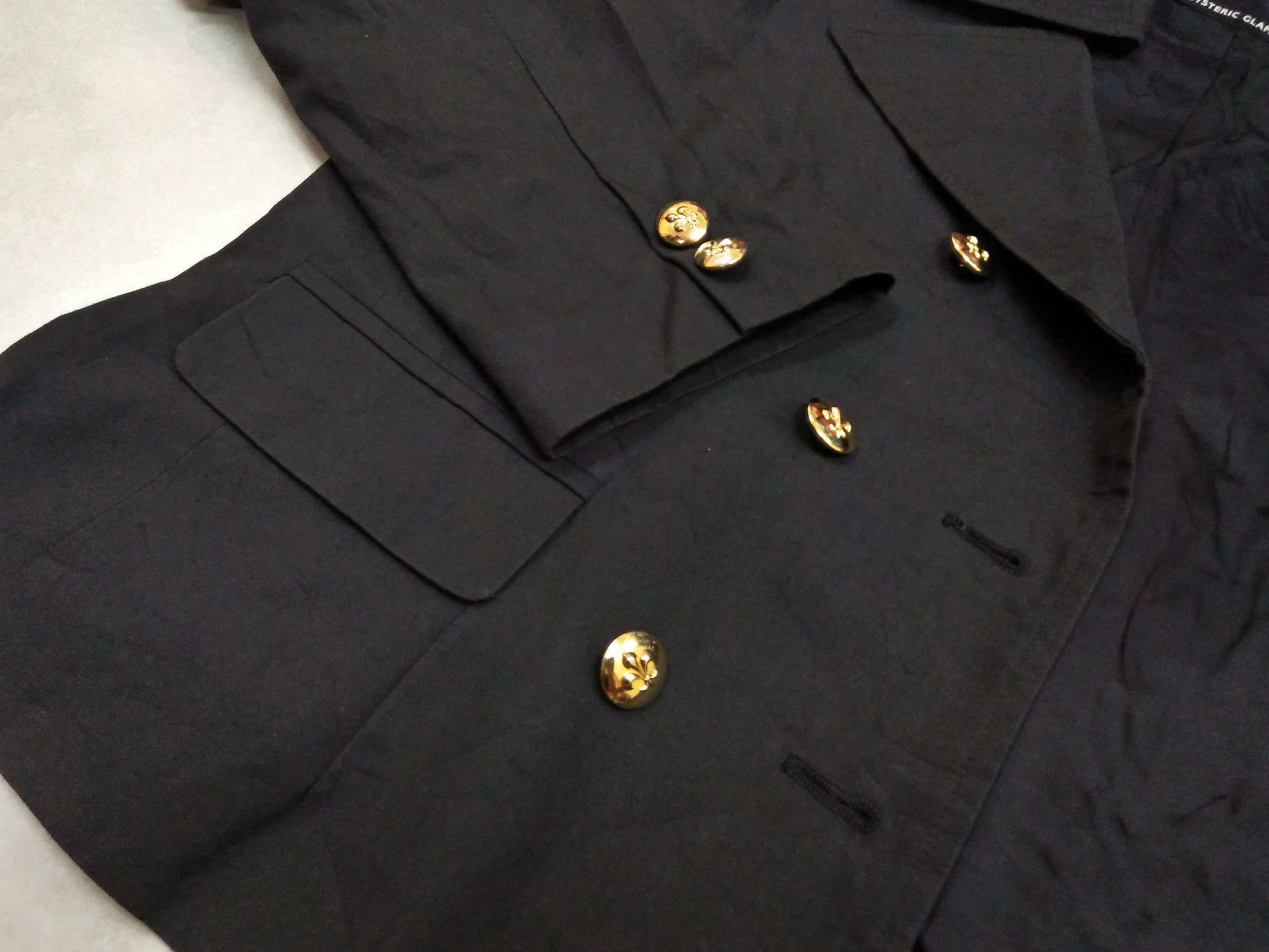 Hysteric Glamour HYSTERIC GLAMOUR Black Gold Button Crop Jacket Size M / US 6-8 / IT 42-44 - 8 Thumbnail