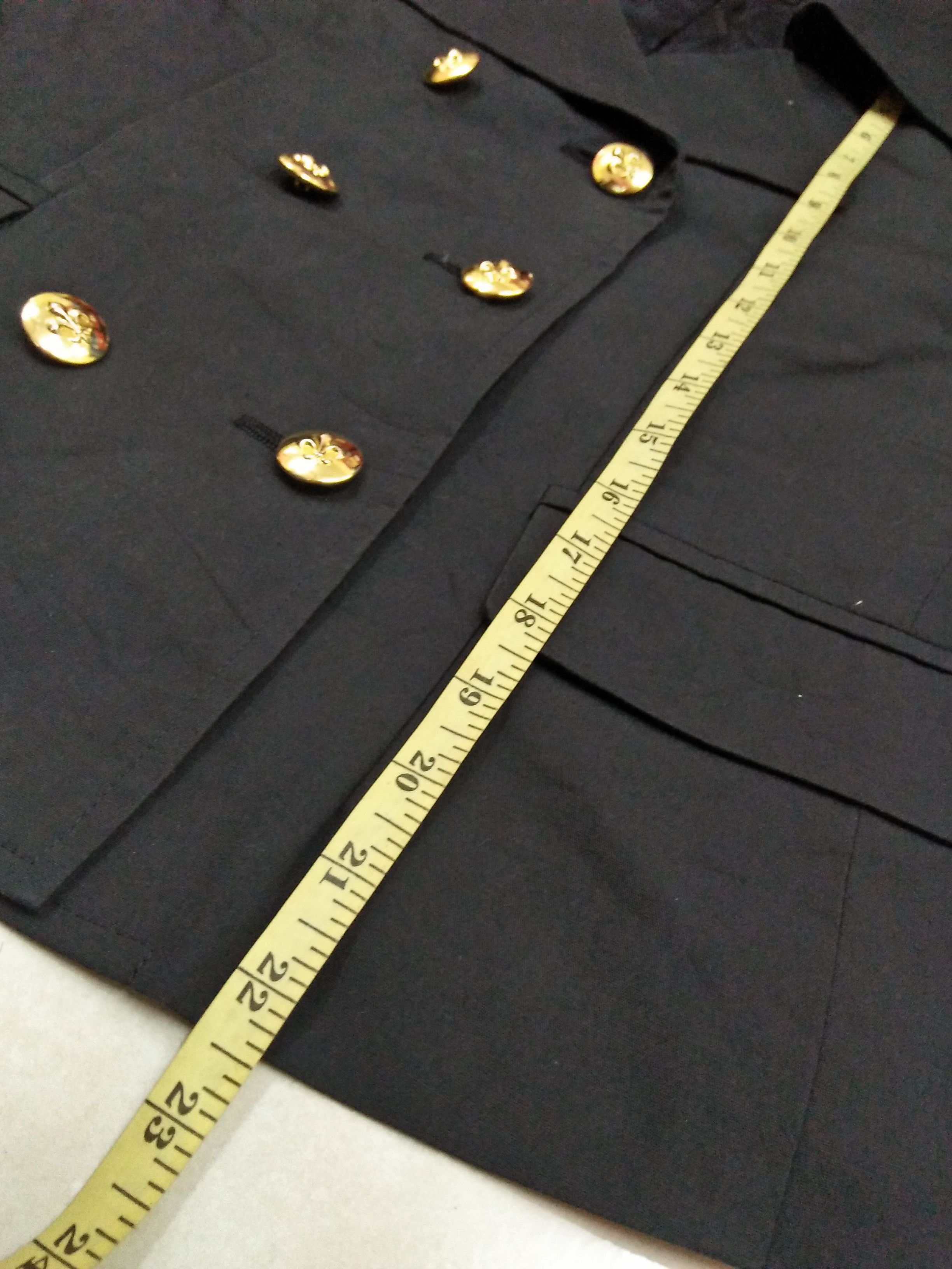 Hysteric Glamour HYSTERIC GLAMOUR Black Gold Button Crop Jacket Size M / US 6-8 / IT 42-44 - 12 Thumbnail
