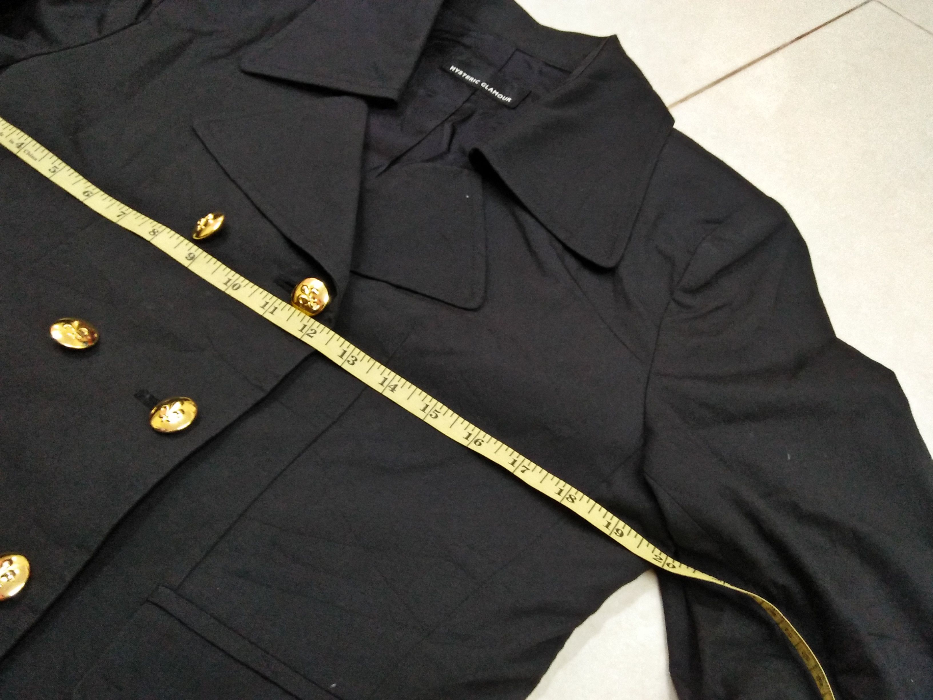Hysteric Glamour HYSTERIC GLAMOUR Black Gold Button Crop Jacket Size M / US 6-8 / IT 42-44 - 11 Thumbnail