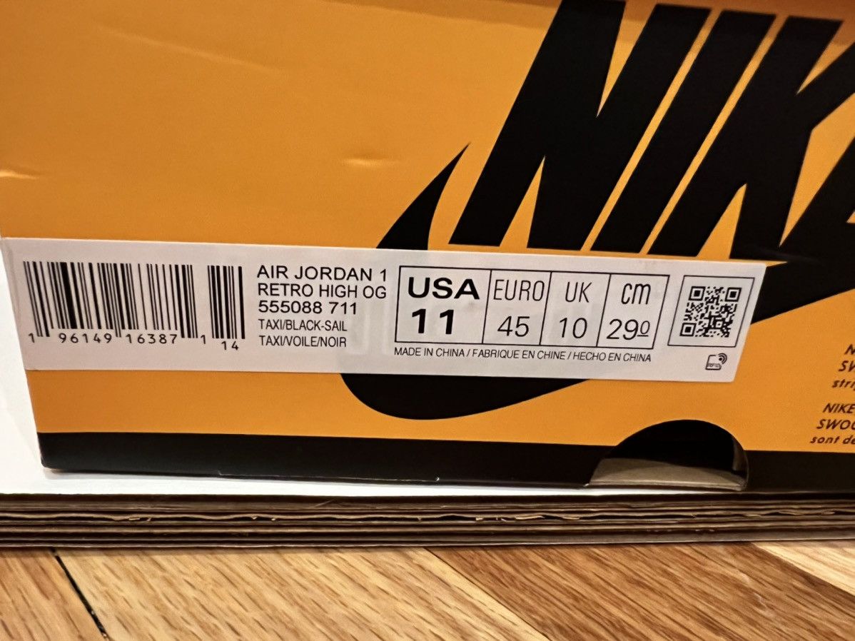 Jordan Brand Jordan 1 Taxi size 11 DS Size US 11 / EU 44 - 8 Thumbnail